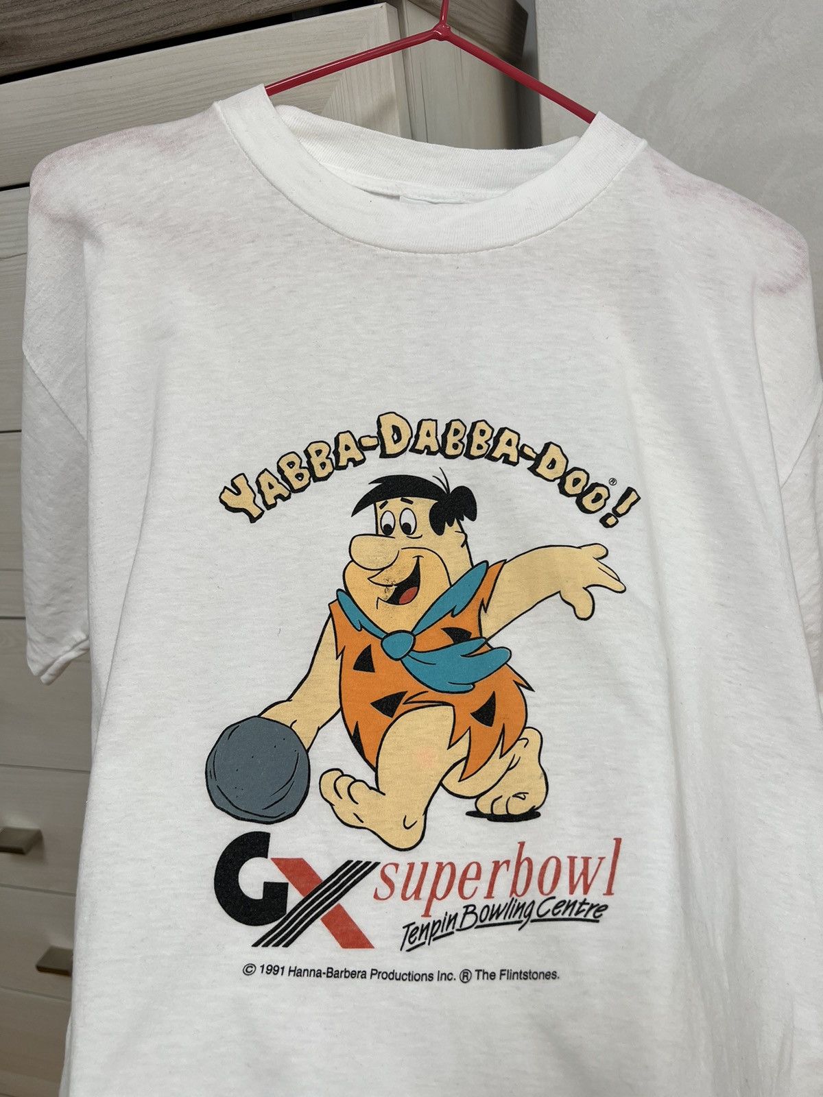 Cartoon Network × Vintage 90s The Flintstones - Yabba Dabba Doo Vintage Tee Shirt Size US L / EU 52-54 / 3 - 7 Thumbnail