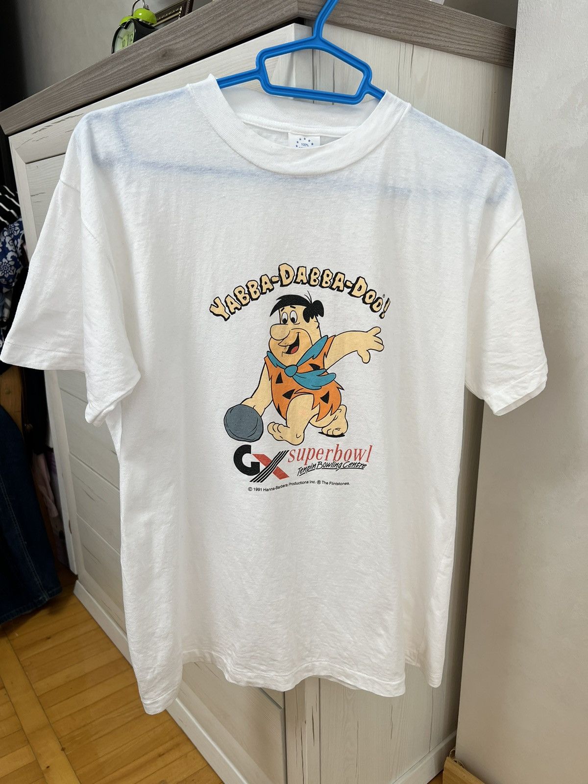 Cartoon Network × Vintage 90s The Flintstones - Yabba Dabba Doo Vintage Tee Shirt Size US L / EU 52-54 / 3 - 1 Thumbnail