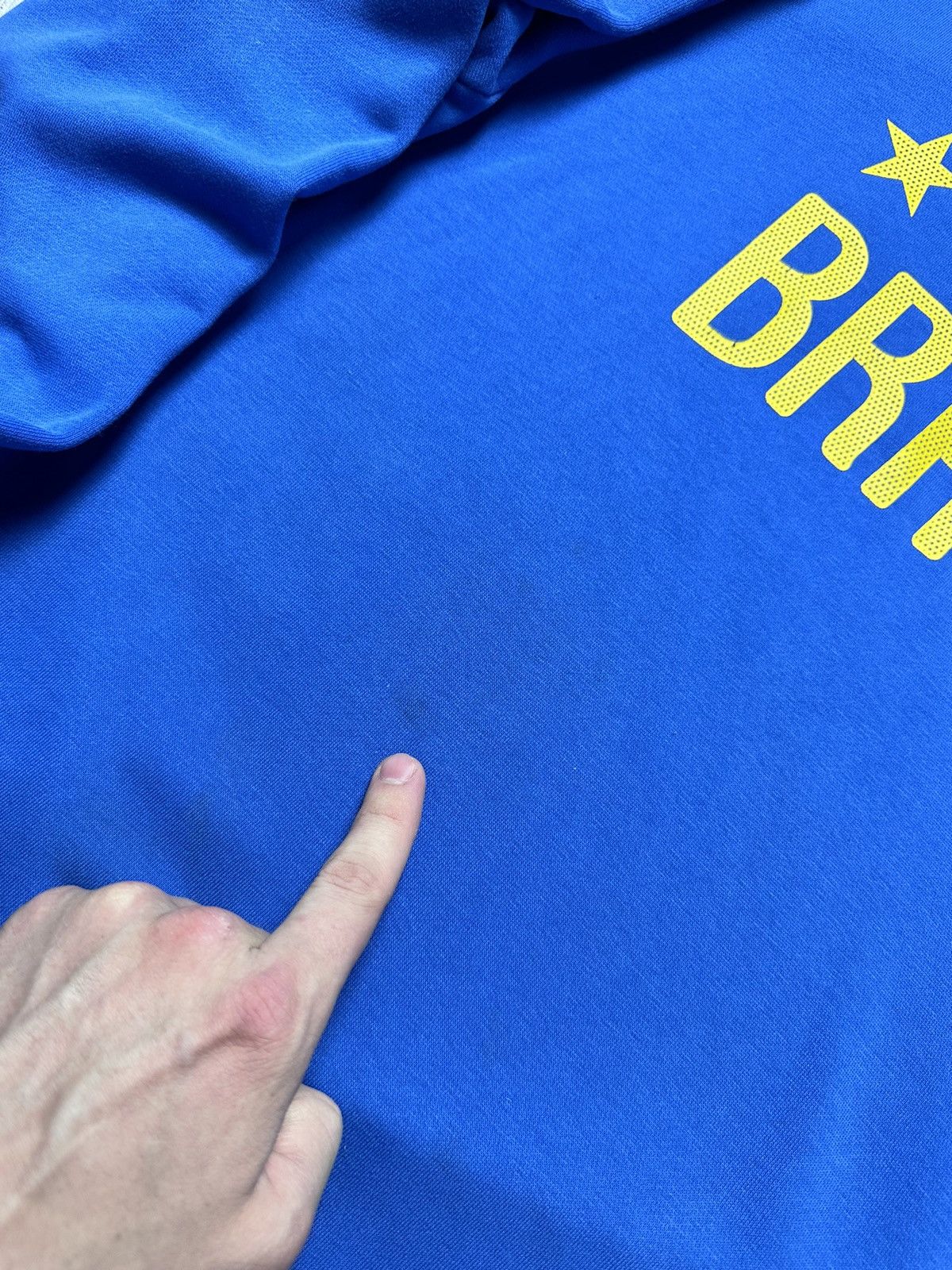 Nike × Vintage Vintage Nike Brasil soccer hoodie Brazil 2010 size M logo Size US M / EU 48-50 / 2 - 5 Thumbnail