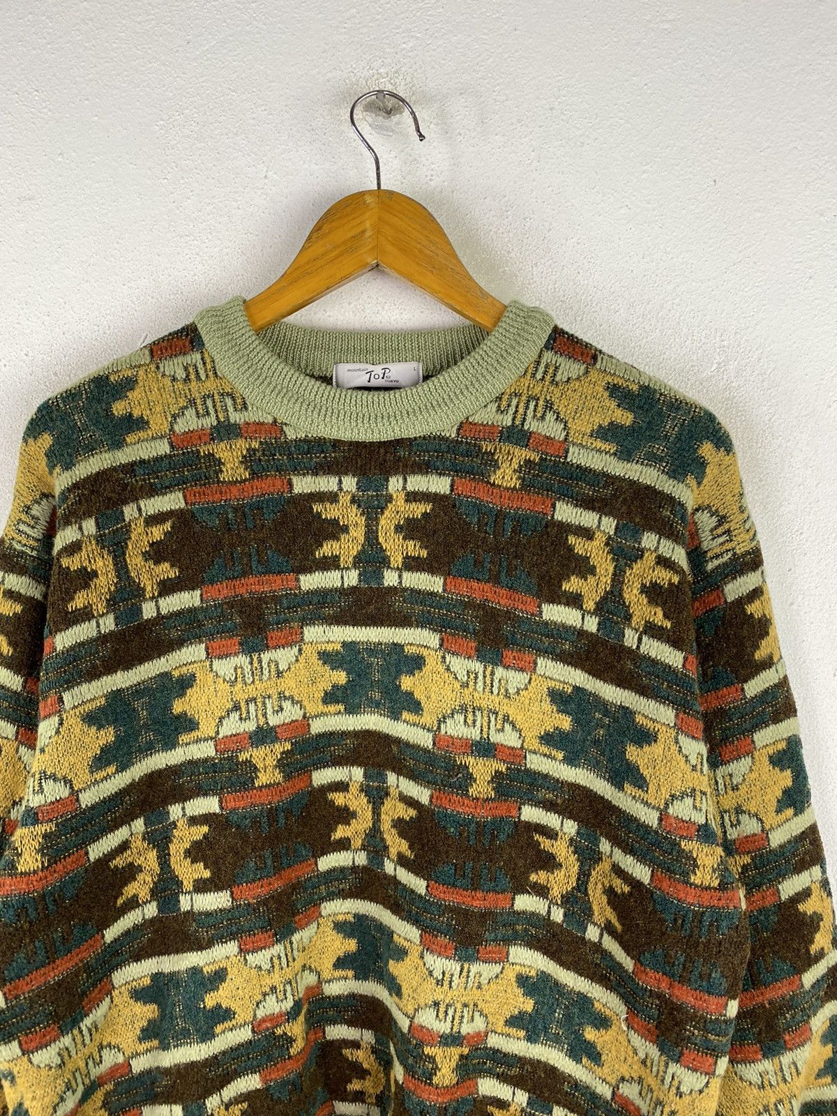 Japanese Brand × Vintage 🔥SALE🔥MOUNTAIN TOP TOKYO KNITED SWEATSHIRT Size US L / EU 52-54 / 3 - 5 Thumbnail