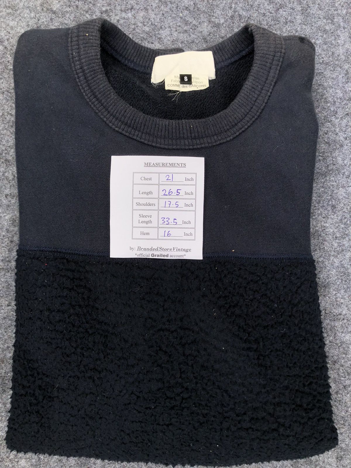 Comme des Garcons SHIRT AW14🔥COMME DES GARCONS✖️GANRYU🔥Wool Raglan SweatShirt L/S Size US S / EU 44-46 / 1 - 14 Thumbnail
