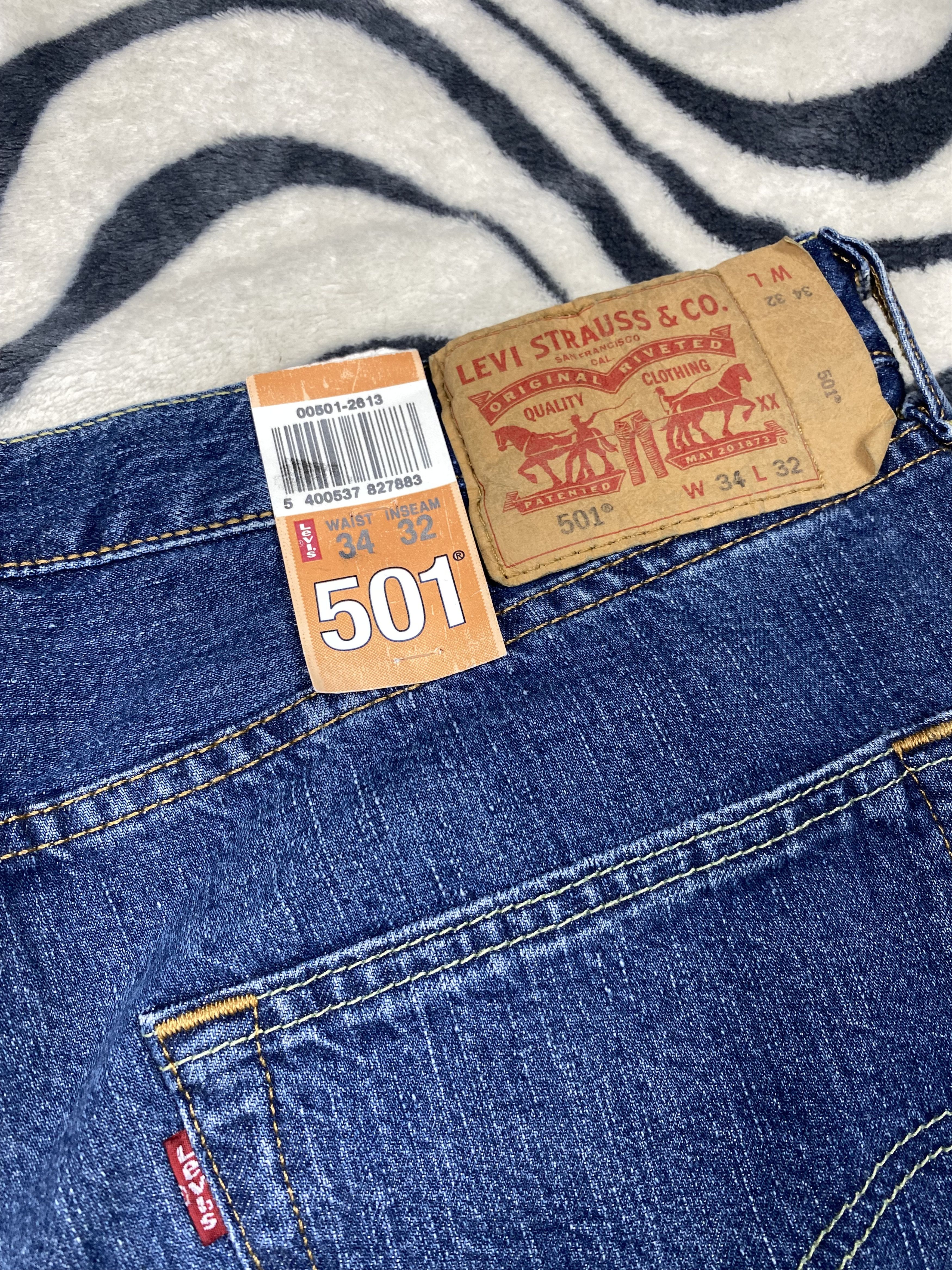 Levi's NEW Levis 501 Vintage Mens Denim Pants Jeans Size US 34 / EU 50 - 3 Thumbnail