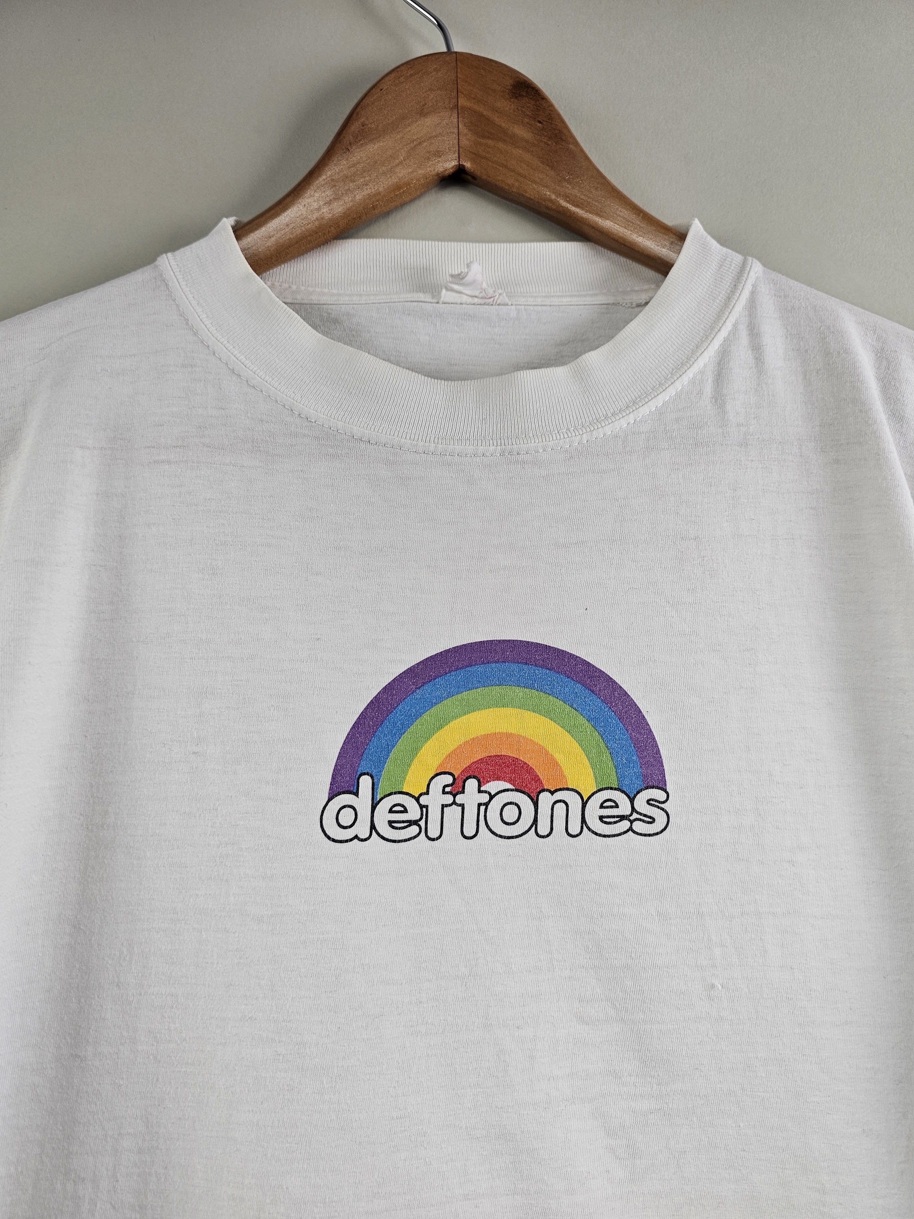Band Tees × Vintage 1997 Deftones Grail White Rainbow Vintage T Shirt 90's Size US XL / EU 56 / 4 - 5 Thumbnail