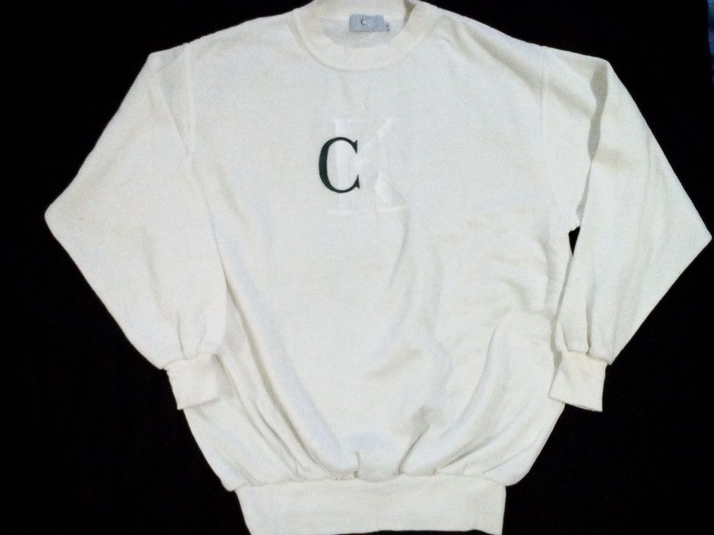 Calvin Klein CALVIN KLEIN PULLOVER SPELL OUT Embroidery Logo Size US L / EU 52-54 / 3 - 1 Thumbnail