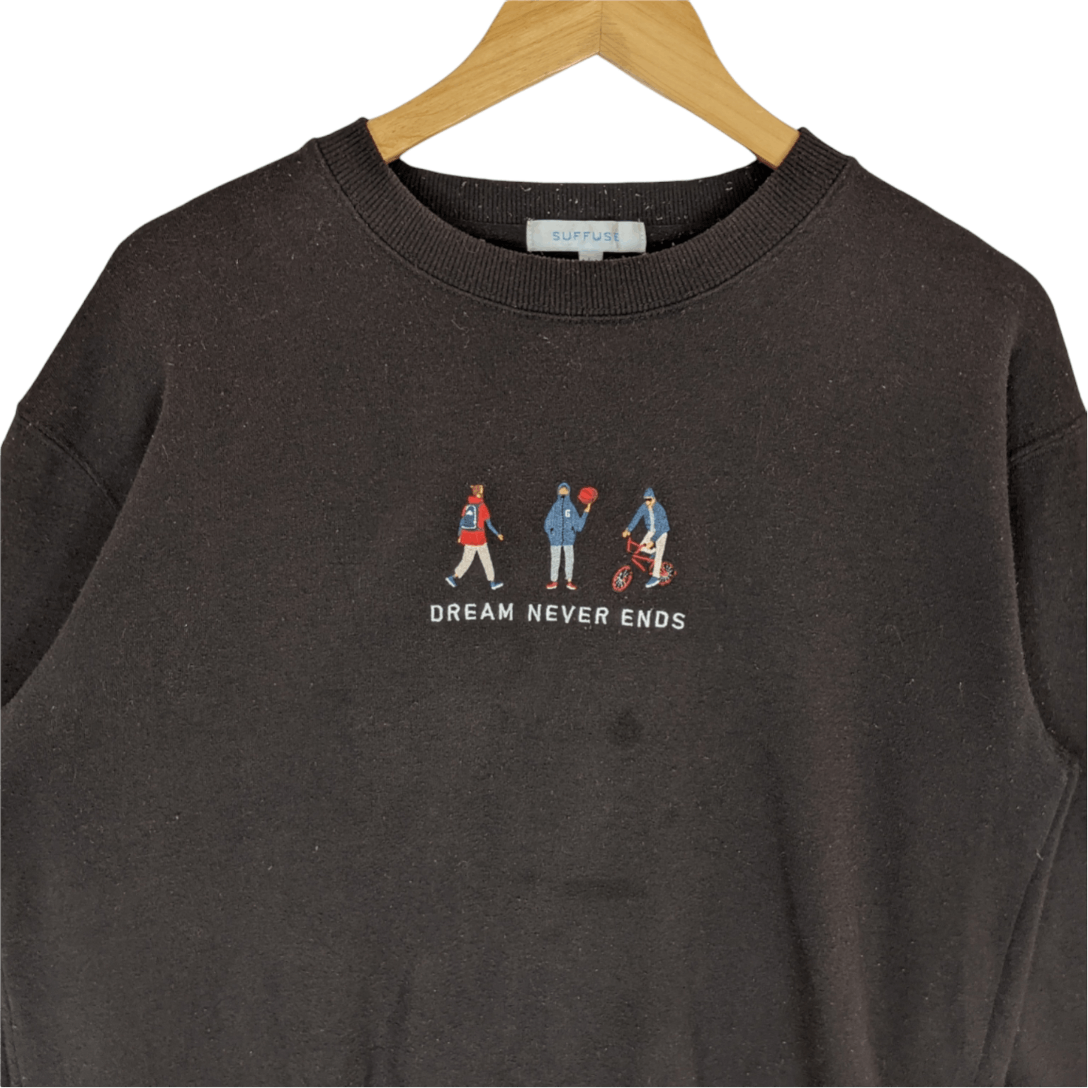 Japanese Brand Japan SUFFUS Dream Never End Jumper Sweatshirt Size US L / EU 52-54 / 3 - 4 Thumbnail