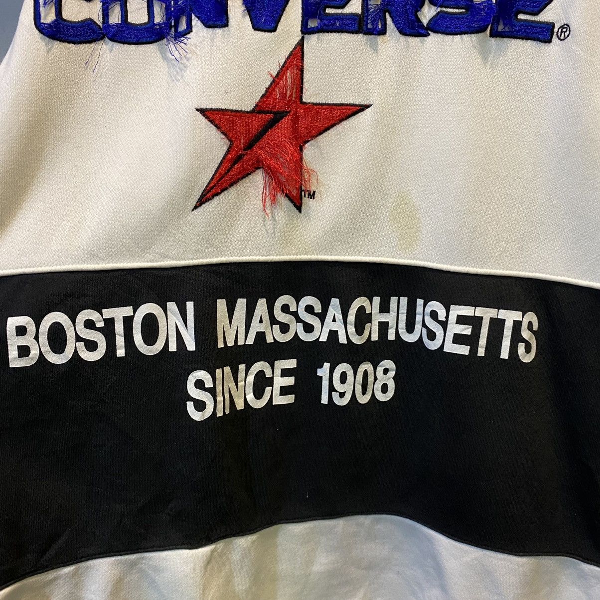 Converse × Vintage VINTAGE‼️Converse “Boston Massachusetts Since 1908” Sweaters Size US XL / EU 56 / 4 - 4 Thumbnail