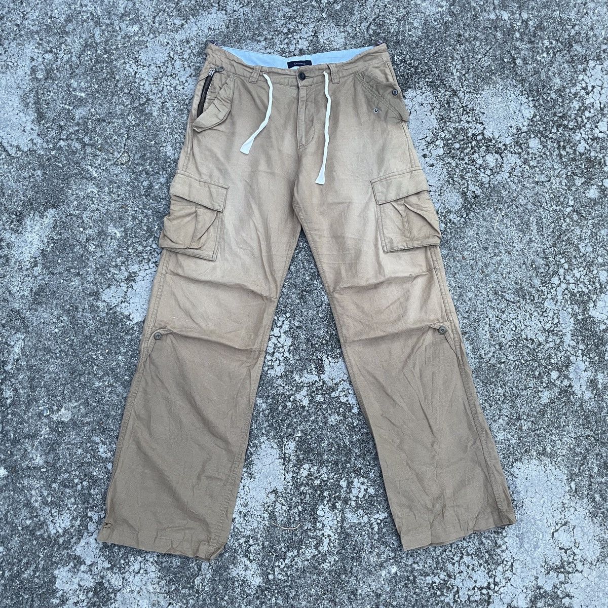 Vintage Grage Blue Tactical Multipocket Cargo Pants