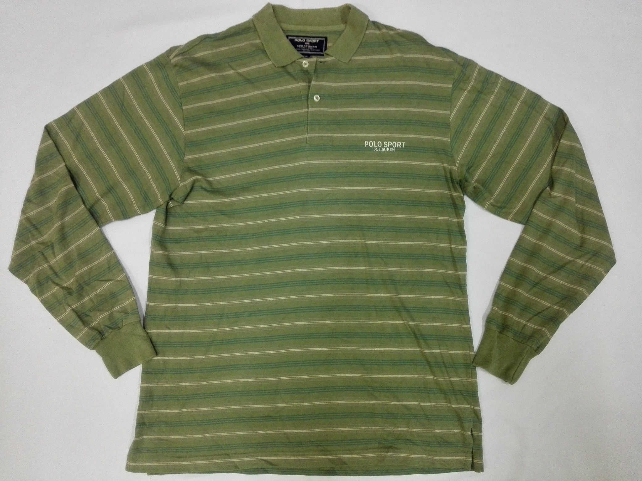 image of Polo Ralph Lauren x Ralph Lauren Sport Polo Sport Sportsman Ralph Laurent Tee in Striped (Size Larg