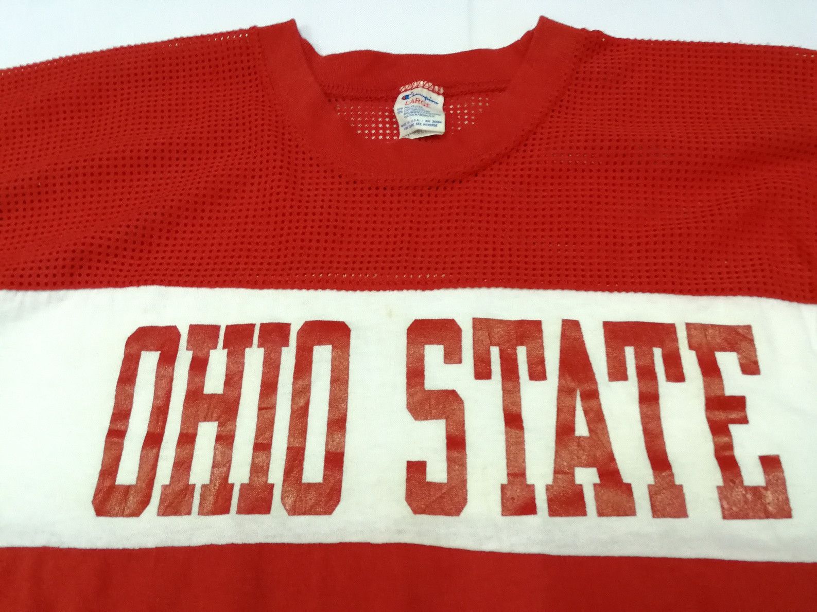 Champion Rare Vintage 80s Ohio State University Athletic 50/50 Tee Size US M / EU 48-50 / 2 - 2 Thumbnail