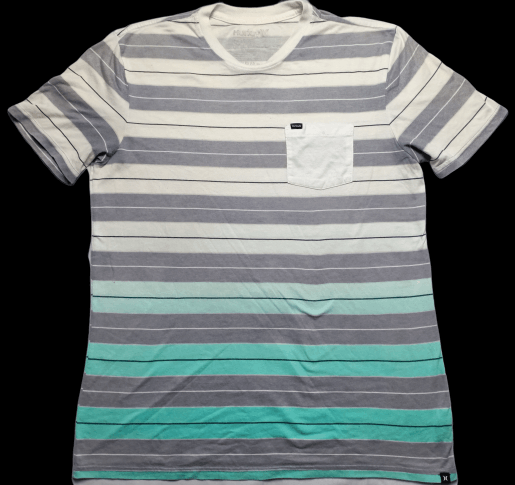 image of Hurley Pocket Tee Striped, Men's (Size Medium)