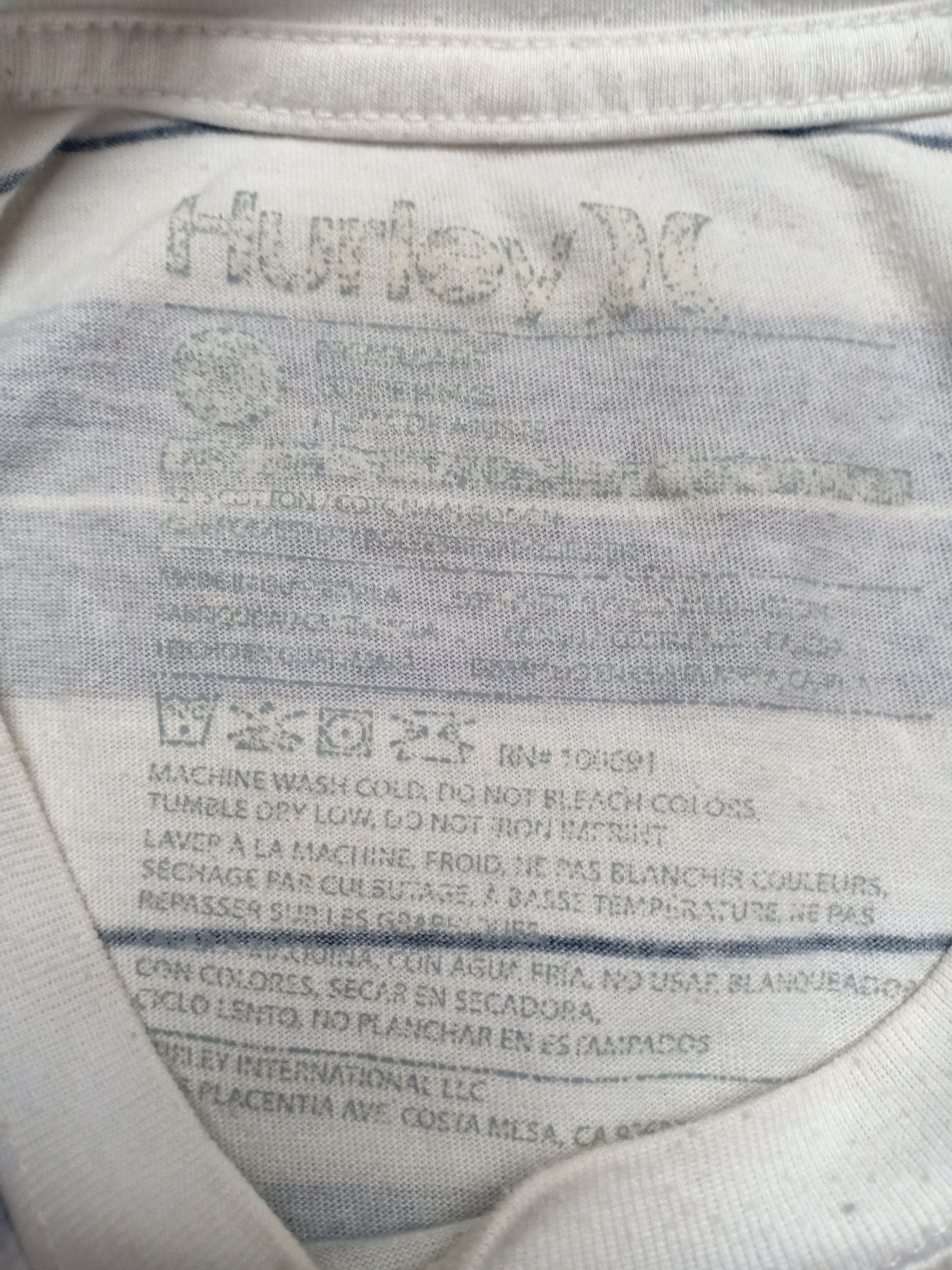 Hurley Hurley Pocket Tee Striped Size US M / EU 48-50 / 2 - 3 Thumbnail