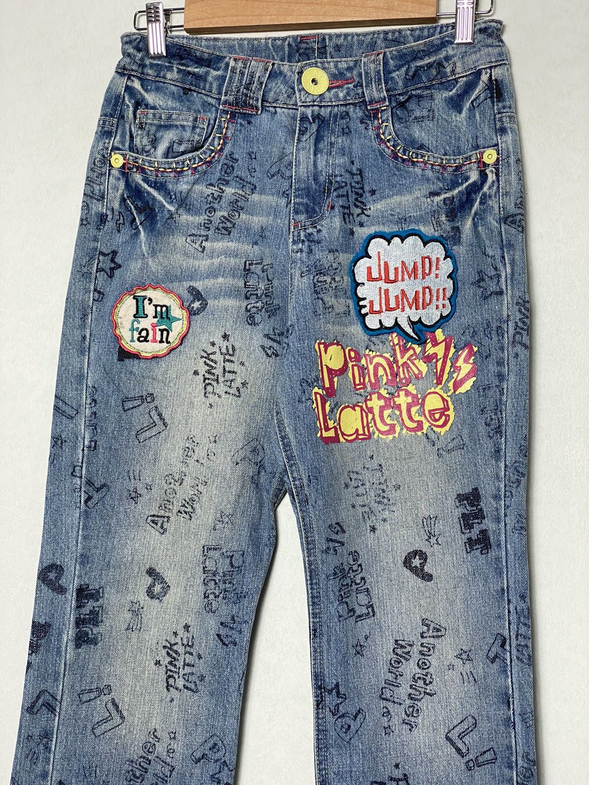 Japanese Brand Vintage Pinklatte Printed BondageTactical Pants / Hysteric Size US 27 - 3 Thumbnail
