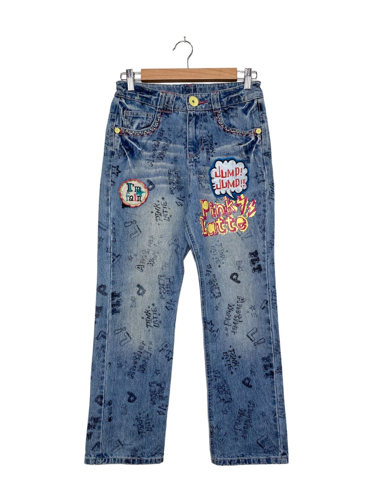 Japanese Brand Vintage Pinklatte Printed BondageTactical Pants / Hysteric Size US 27 - 1 Thumbnail