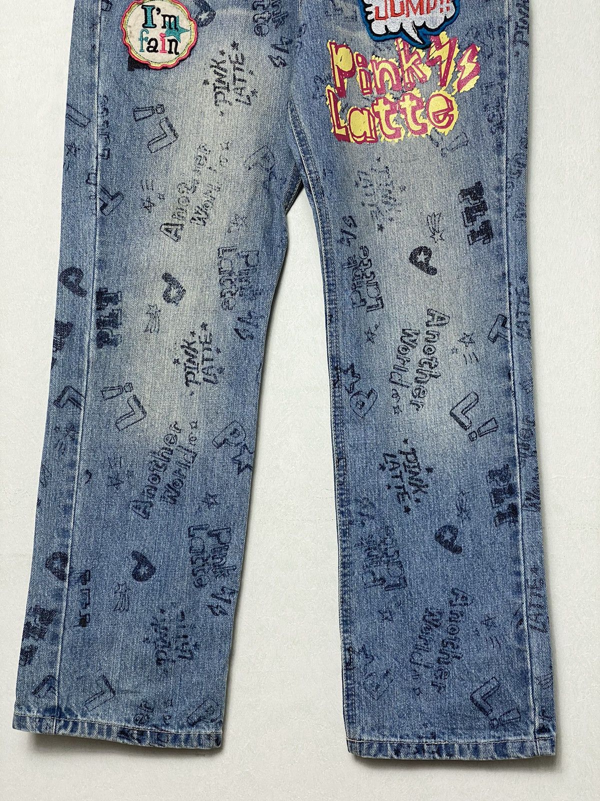 Japanese Brand Vintage Pinklatte Printed BondageTactical Pants / Hysteric Size US 27 - 4 Thumbnail