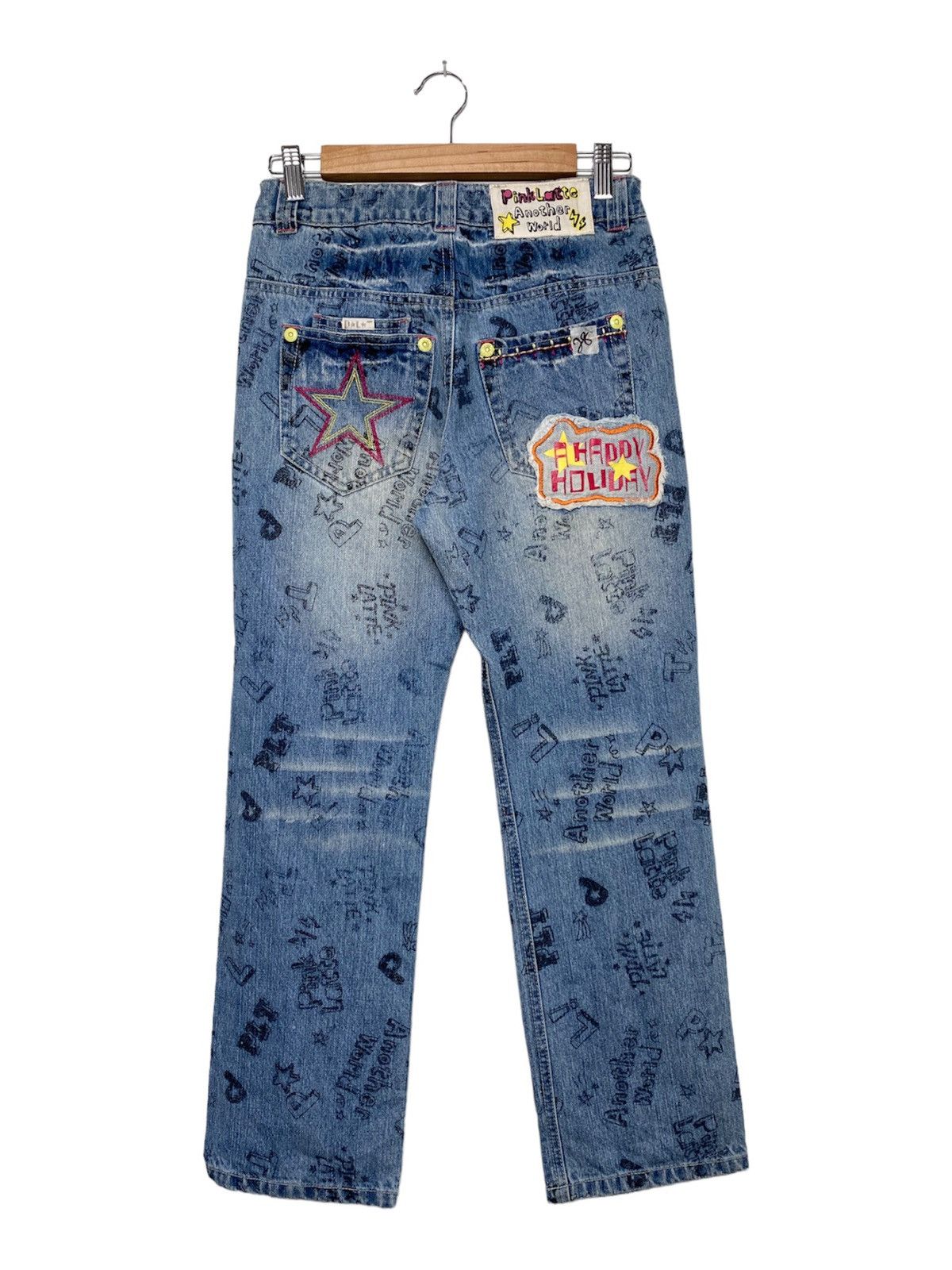 Japanese Brand Vintage Pinklatte Printed BondageTactical Pants / Hysteric Size US 27 - 2 Thumbnail