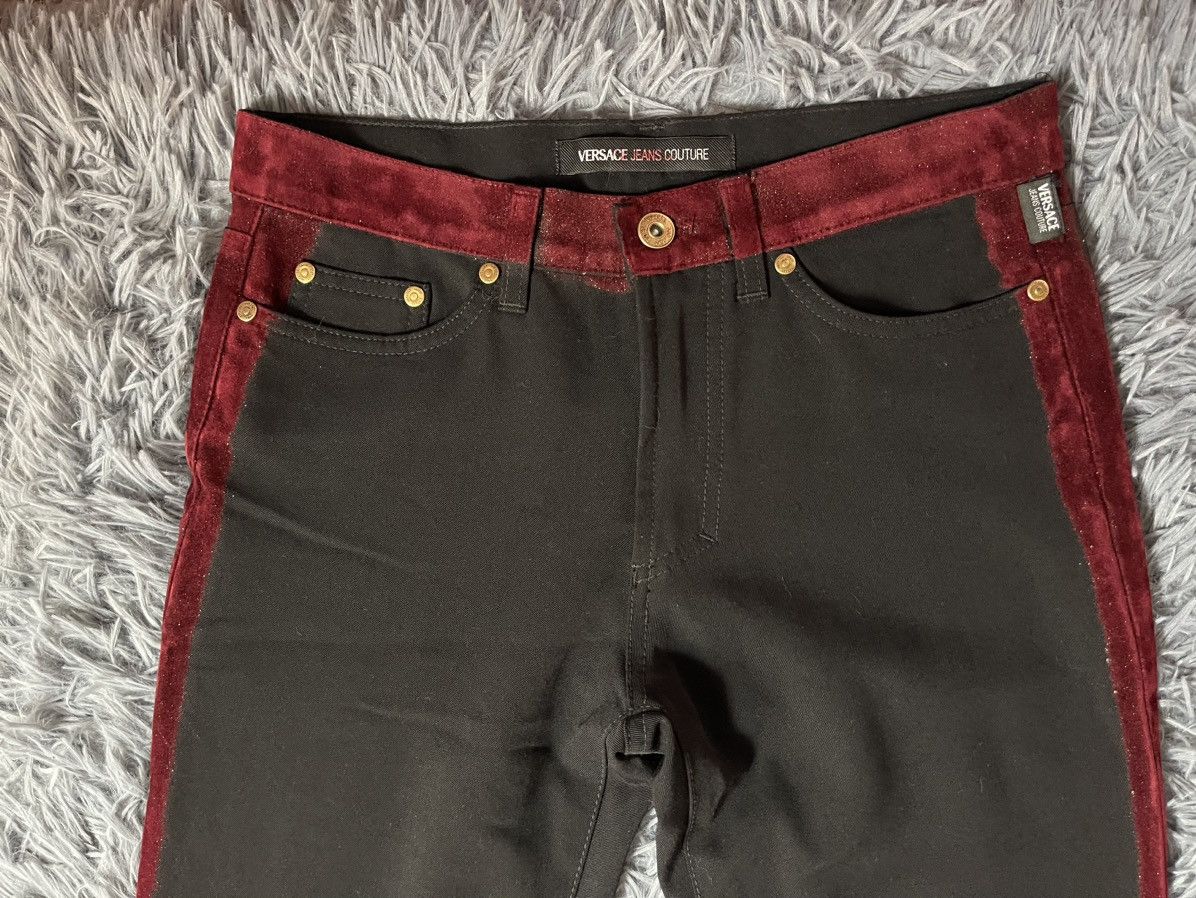 Versace × Versace Jeans Couture Versace 00s vintage avant Garde palazzo pants Size 28" / US 6 / IT 42 - 3 Thumbnail