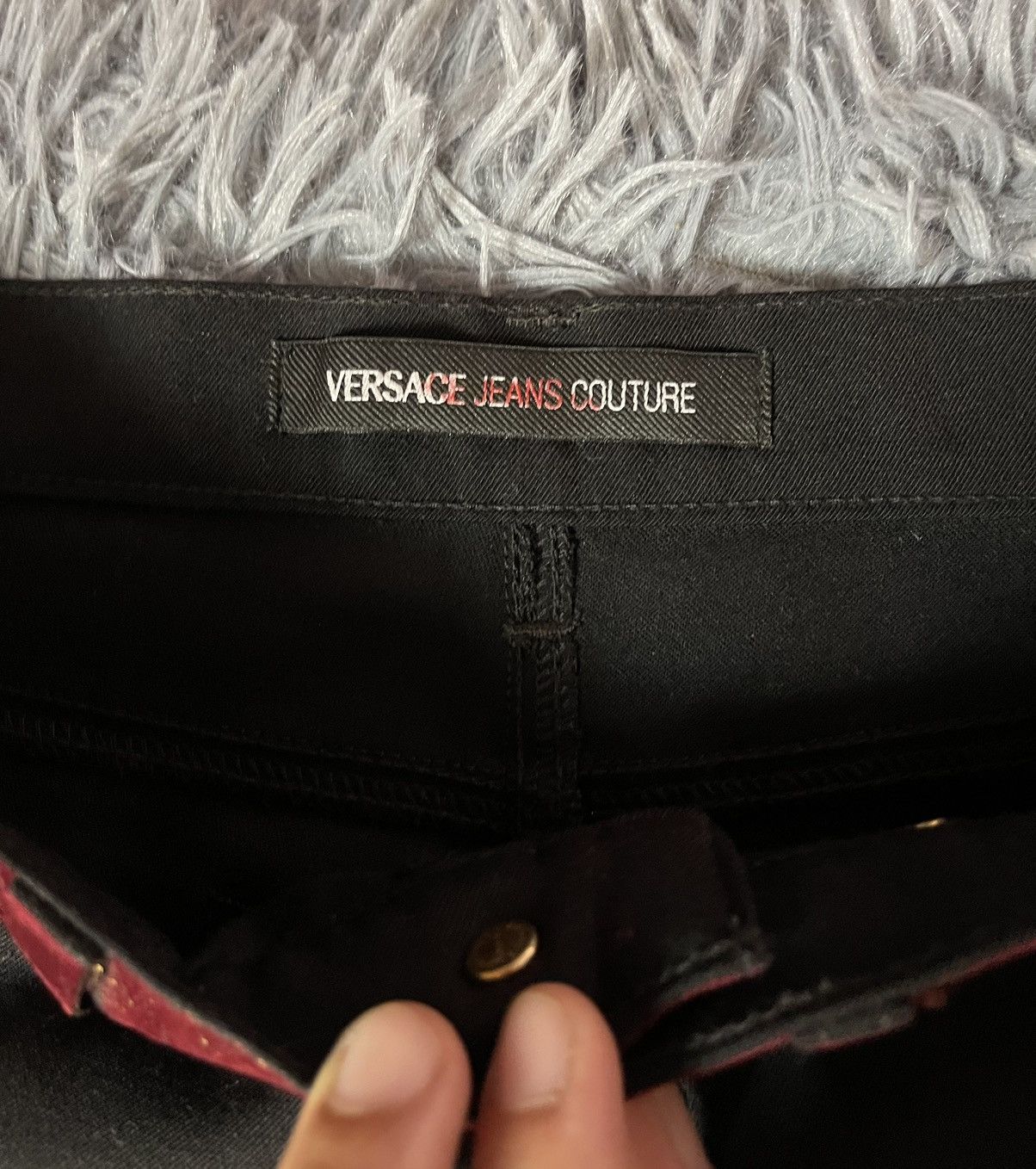 Versace × Versace Jeans Couture Versace 00s vintage avant Garde palazzo pants Size 28" / US 6 / IT 42 - 7 Thumbnail