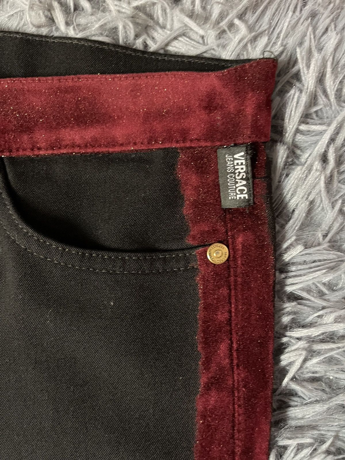 Versace × Versace Jeans Couture Versace 00s vintage avant Garde palazzo pants Size 28" / US 6 / IT 42 - 5 Thumbnail