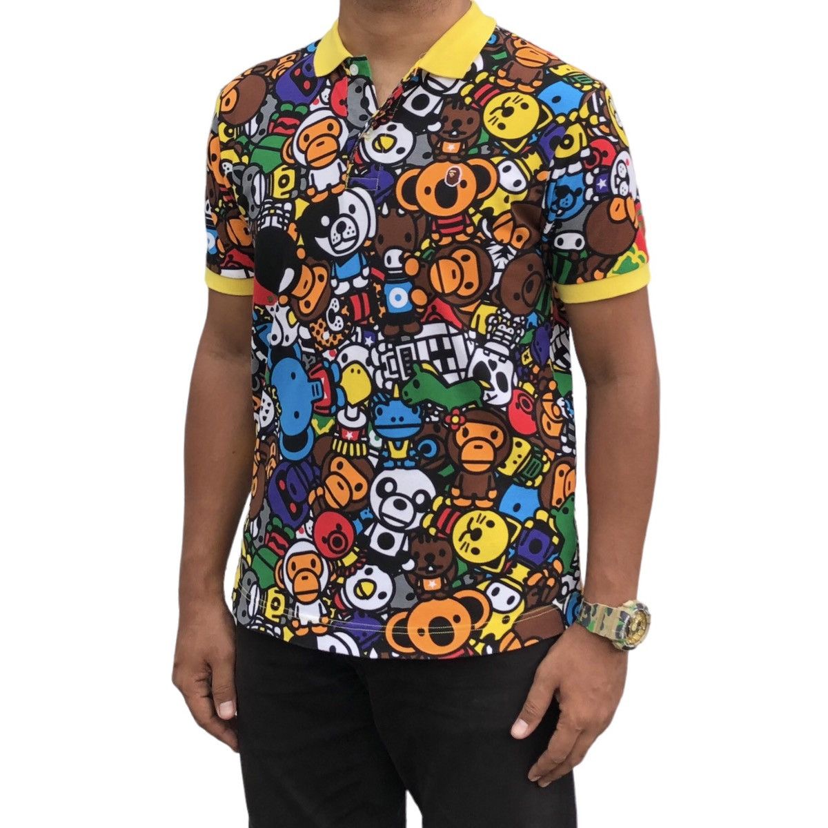 Bape 🔥OG A Bathing ApeBaby Milo Animal Safari Polo Shirt Size US M / EU 48-50 / 2 - 2 Thumbnail