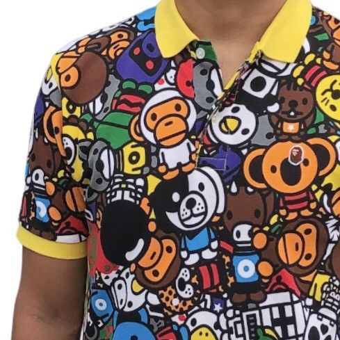 Bape 🔥OG A Bathing ApeBaby Milo Animal Safari Polo Shirt Size US M / EU 48-50 / 2 - 3 Thumbnail