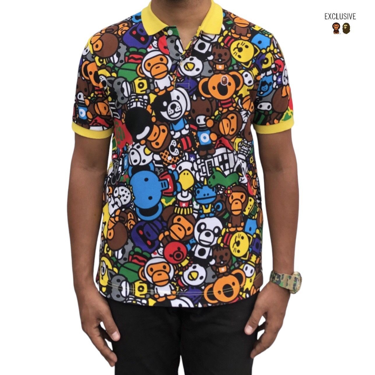 Bape 🔥OG A Bathing ApeBaby Milo Animal Safari Polo Shirt Size US M / EU 48-50 / 2 - 1 Thumbnail