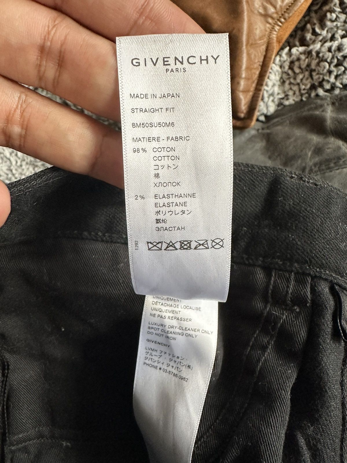 Givenchy Givenchy Black Painted Jeans 34 (Used) Size US 34 / EU 50 - 8 Thumbnail