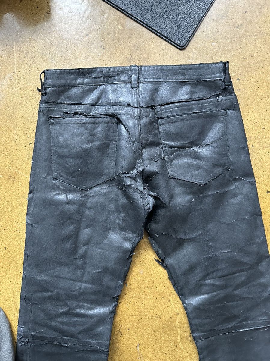 Givenchy Givenchy Black Painted Jeans 34 (Used) Size US 34 / EU 50 - 5 Thumbnail