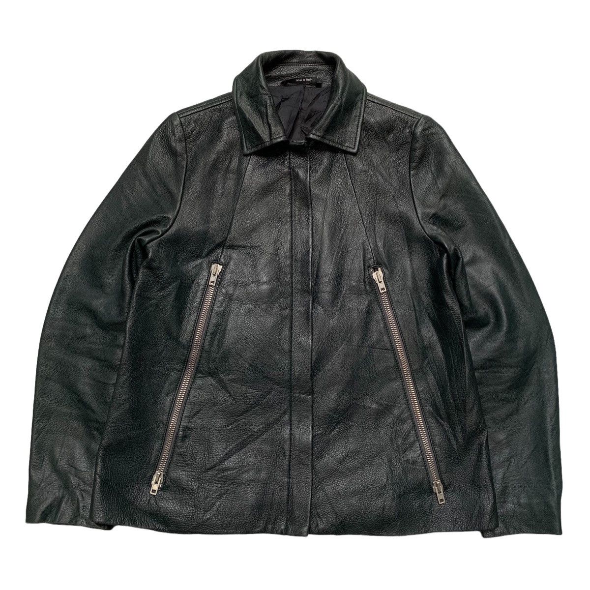 Maison Margiela 5 Zip Leather Jacket | Grailed