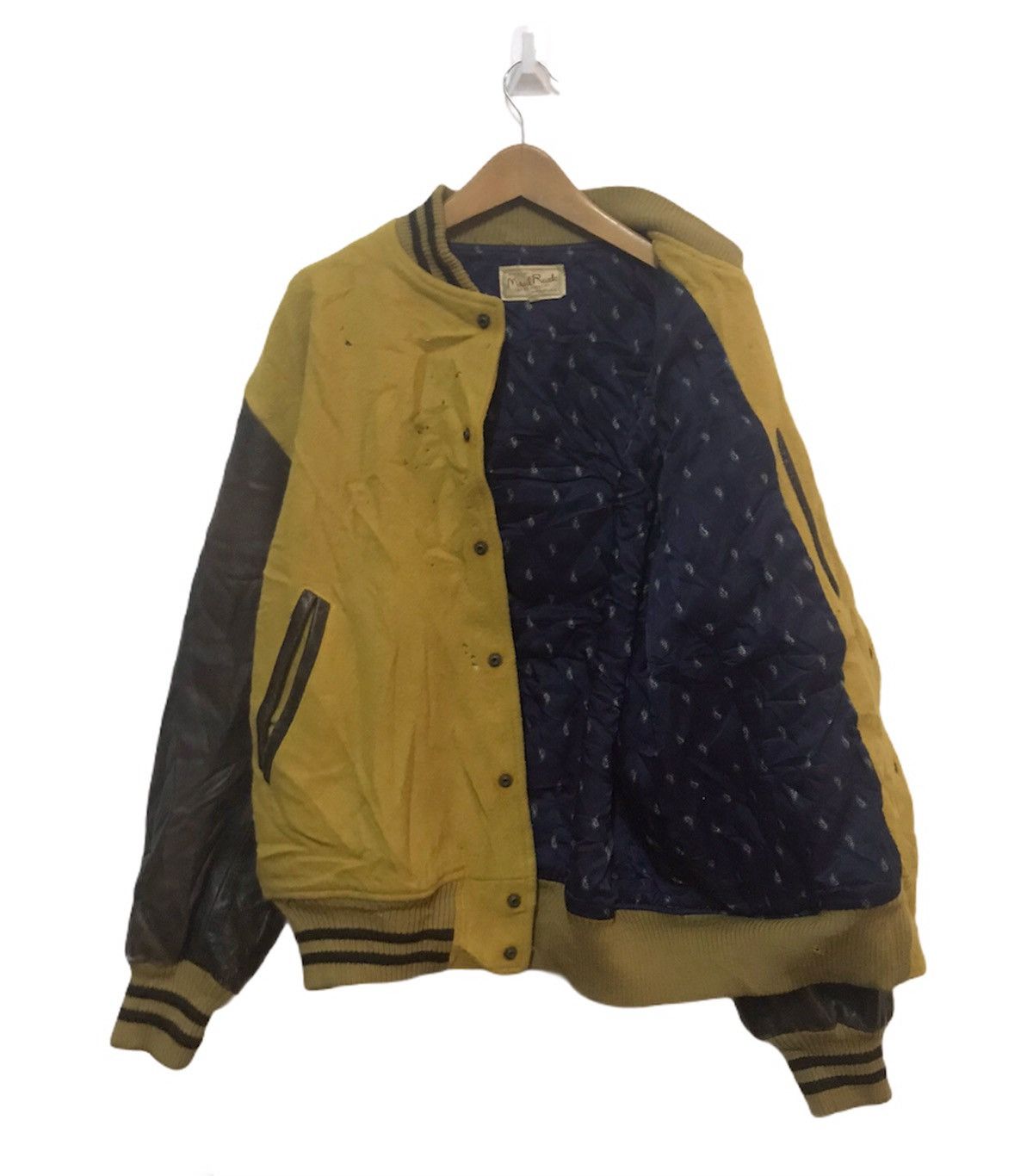 Vintage Vtg Maul Ruck Takeo Kikuchi distressed varsity jacket Size US L / EU 52-54 / 3 - 3 Thumbnail