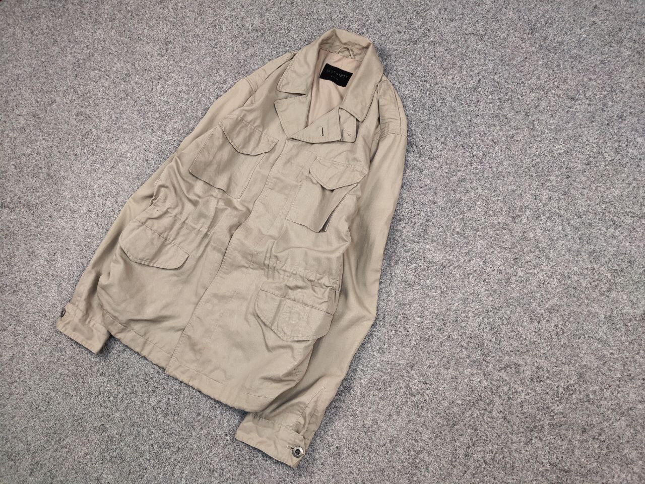 Allsaints Allsaints Field Beige Multi Pocket Vulcan Jacket Size US L / EU 52-54 / 3 - 3 Thumbnail