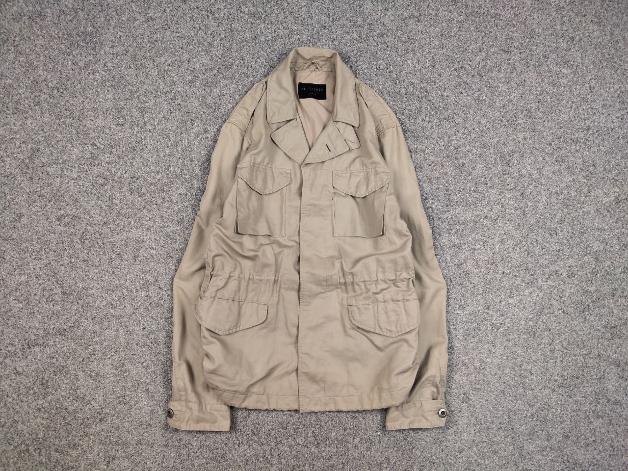 Allsaints Allsaints Field Beige Multi Pocket Vulcan Jacket Size US L / EU 52-54 / 3 - 1 Thumbnail