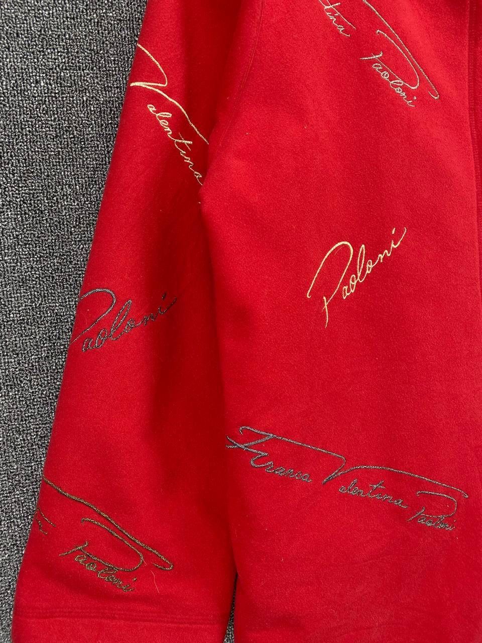 Paoloni Vintage Franca V Paoloni Red Hoodie Wool Coat Long Jacket Size US L / EU 52-54 / 3 - 7 Thumbnail