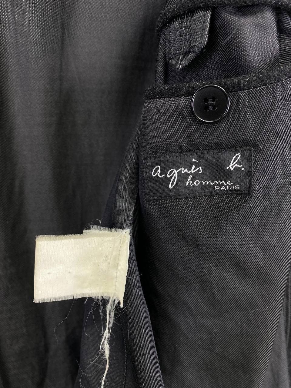 agnes b. Vintage Agnes B Homme Paris Coat Wool Jacket Size L / US 10 / IT 46 - 6 Thumbnail
