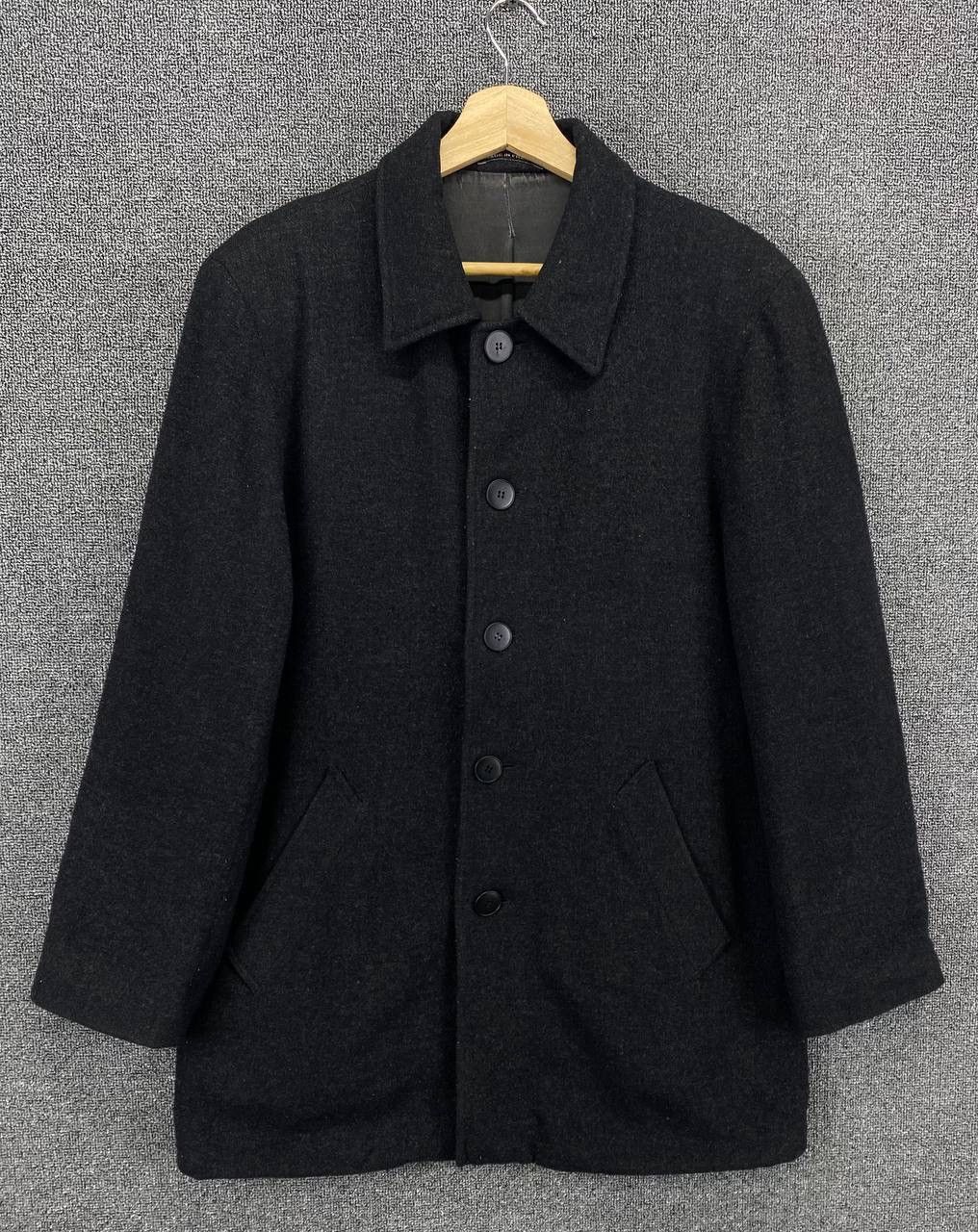 agnes b. Vintage Agnes B Homme Paris Coat Wool Jacket Size L / US 10 / IT 46 - 1 Thumbnail