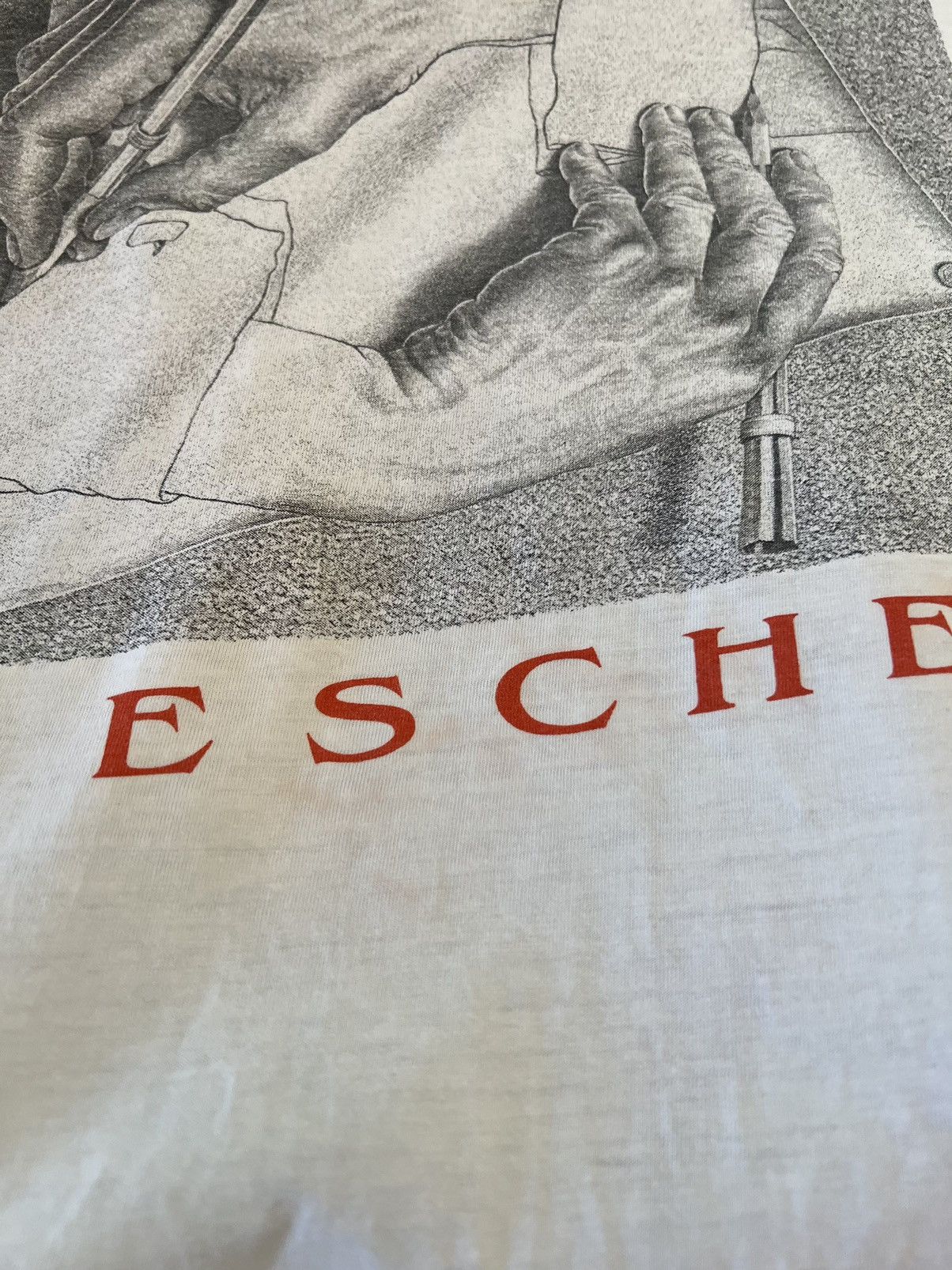 Vintage M.C. Escher Vintage Art Tee Shirt Size US XL / EU 56 / 4 - 8 Thumbnail