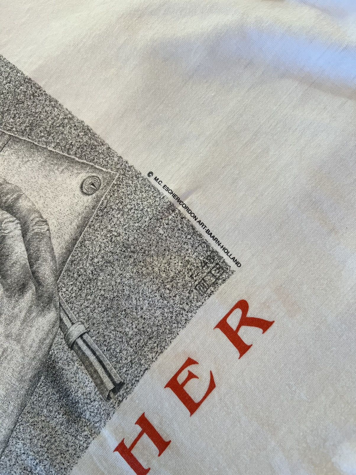 Vintage M.C. Escher Vintage Art Tee Shirt Size US XL / EU 56 / 4 - 4 Thumbnail