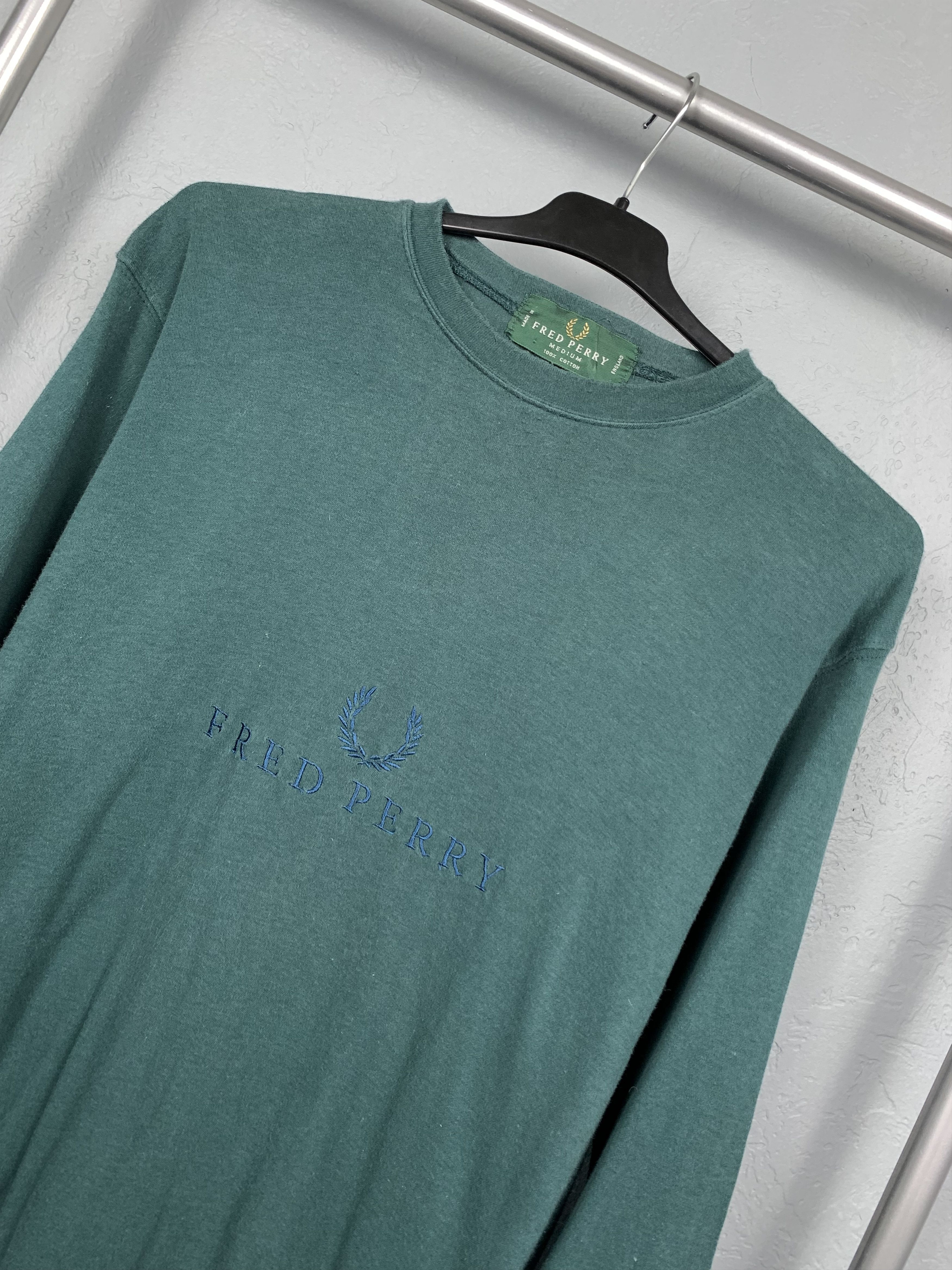 Fred Perry Fred Perry 90s Vintage Big Logo Mens Sweatshirt Size US M / EU 48-50 / 2 - 2 Thumbnail