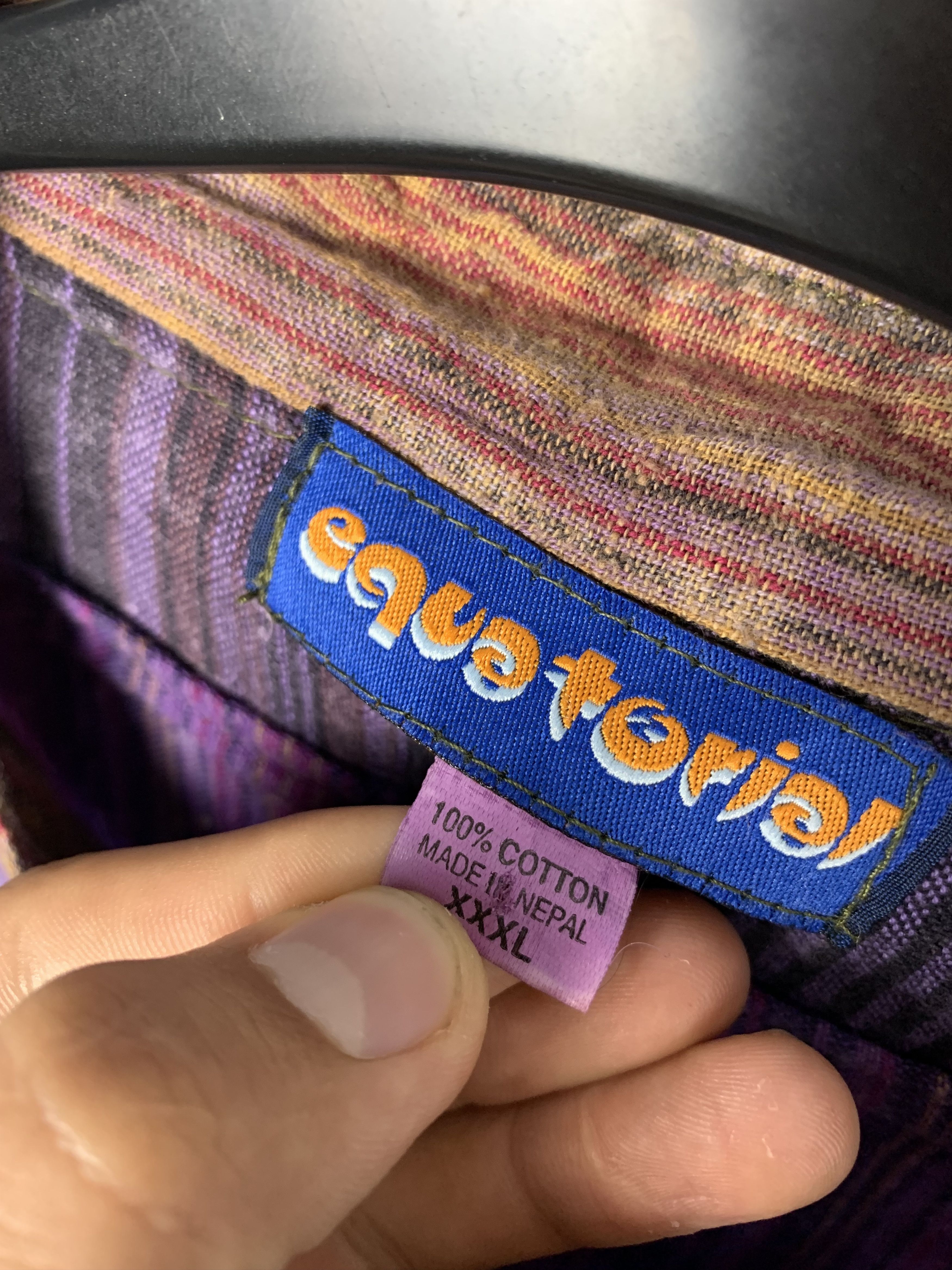 Japanese Brand Nepal Traditional Handmade Patchwork Shirt Custom Size US XL / EU 56 / 4 - 3 Thumbnail