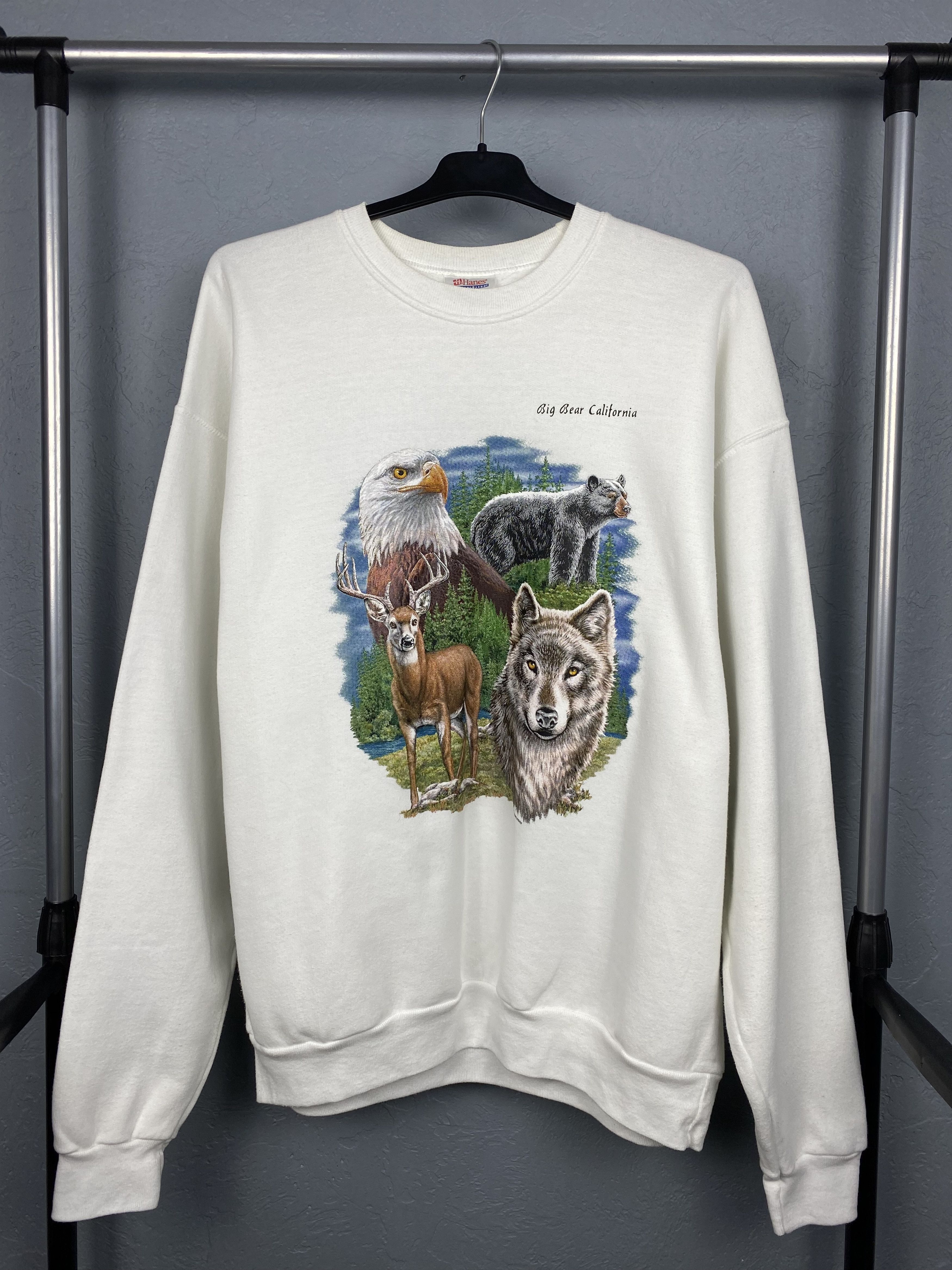 Vintage Vintage Big Bear California Nature Graphics Sweatshirt Size US L / EU 52-54 / 3 - 1 Thumbnail