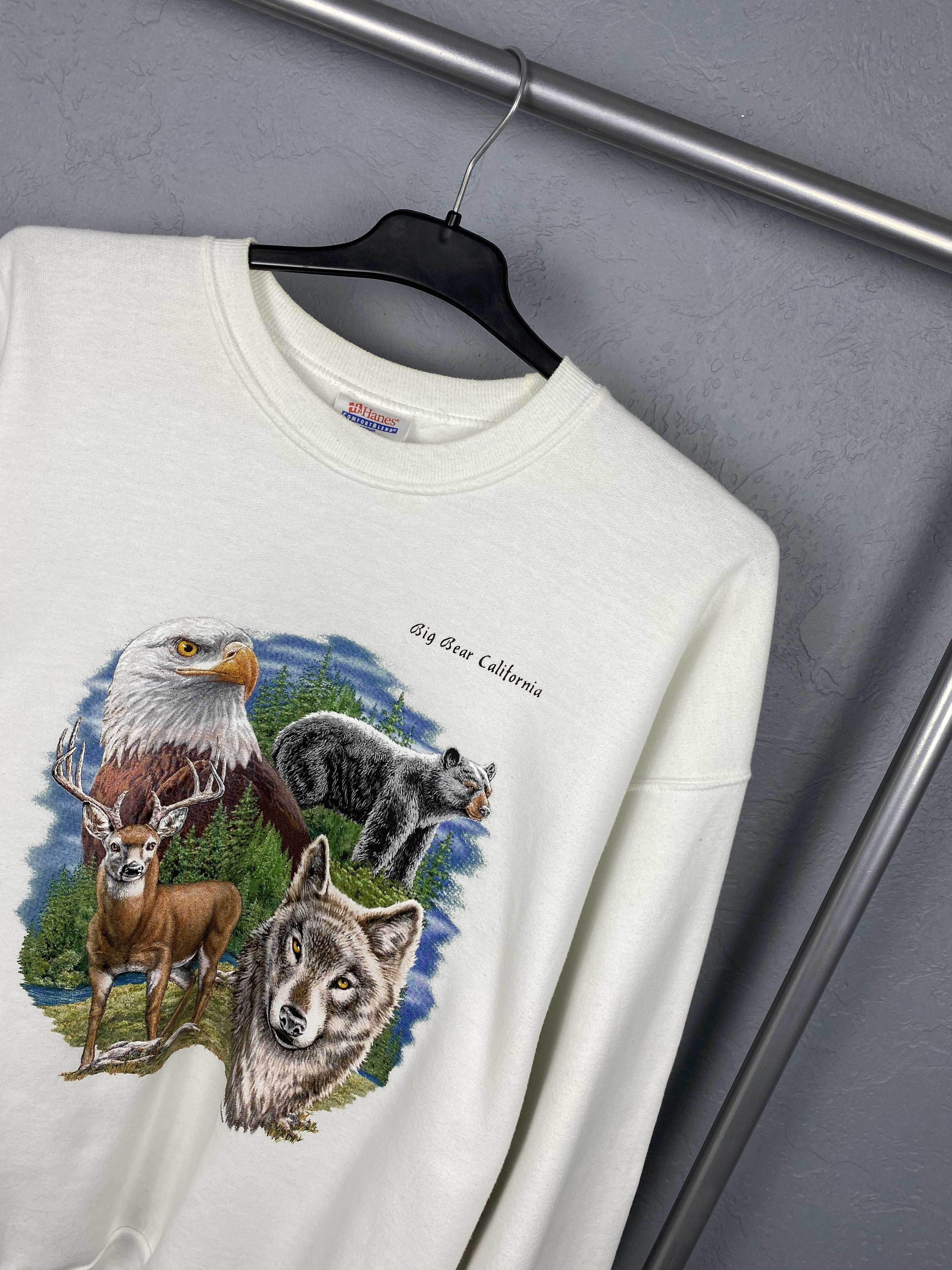 Vintage Vintage Big Bear California Nature Graphics Sweatshirt Size US L / EU 52-54 / 3 - 2 Thumbnail
