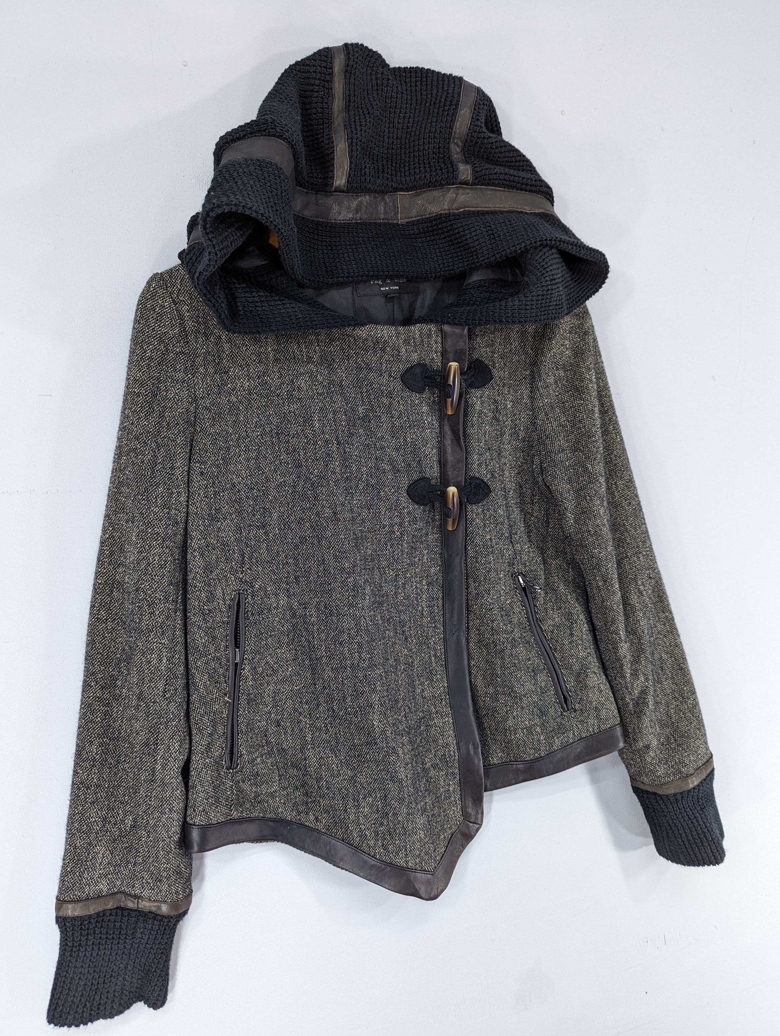 Rag & Bone 🔥RARE🔥Rag & Bone Wool Zipper Hooded Jacket Size US XS / EU 42 / 0 - 2 Thumbnail