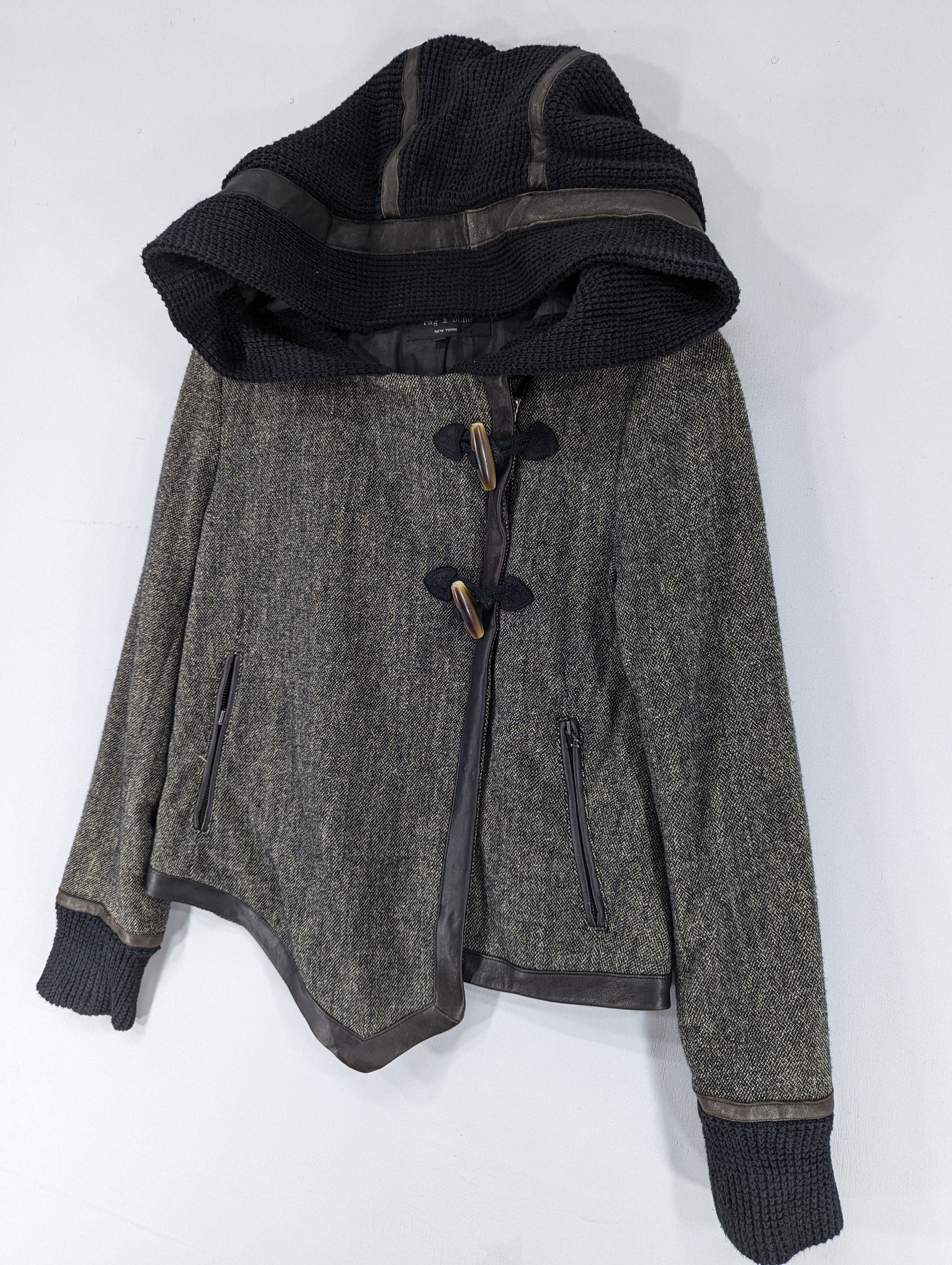 Rag & Bone 🔥RARE🔥Rag & Bone Wool Zipper Hooded Jacket Size US XS / EU 42 / 0 - 3 Thumbnail