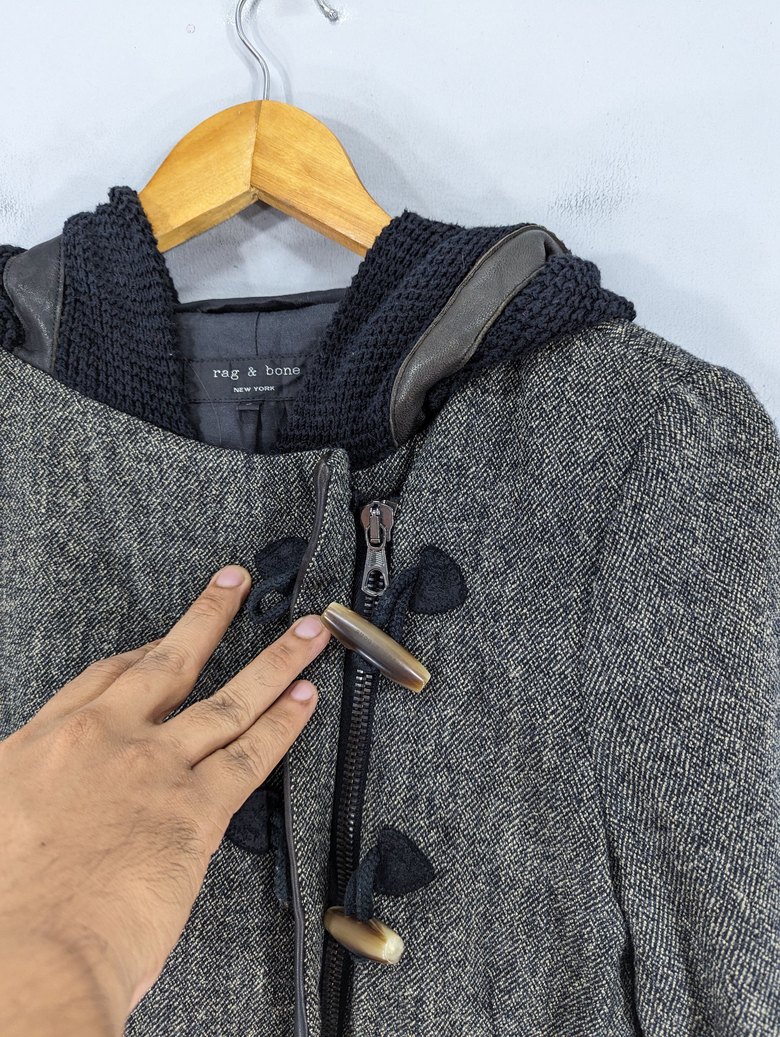 Rag & Bone 🔥RARE🔥Rag & Bone Wool Zipper Hooded Jacket Size US XS / EU 42 / 0 - 10 Thumbnail