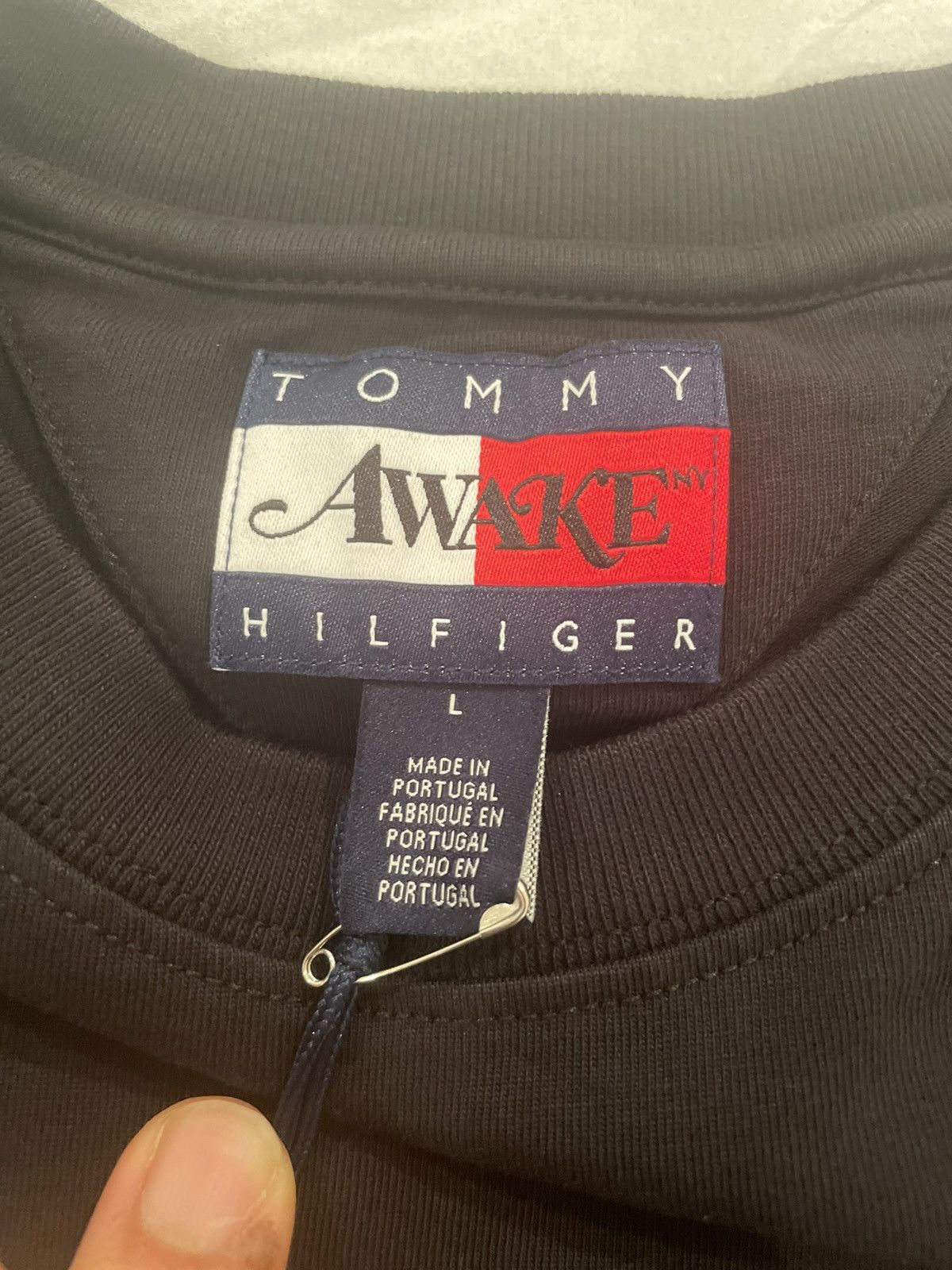 Awake NY Tommy X Mercedes’ Awake NY flag tee black. Size US L / EU 52-54 / 3 - 5 Thumbnail