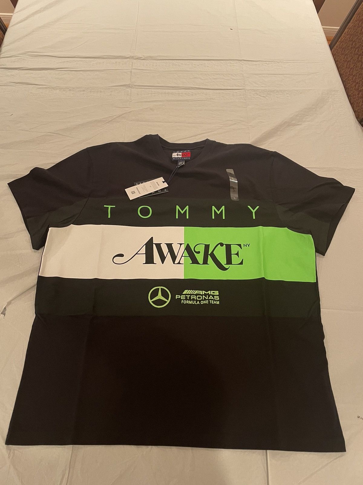 Awake NY Tommy X Mercedes’ Awake NY flag tee black. Size US L / EU 52-54 / 3 - 2 Thumbnail