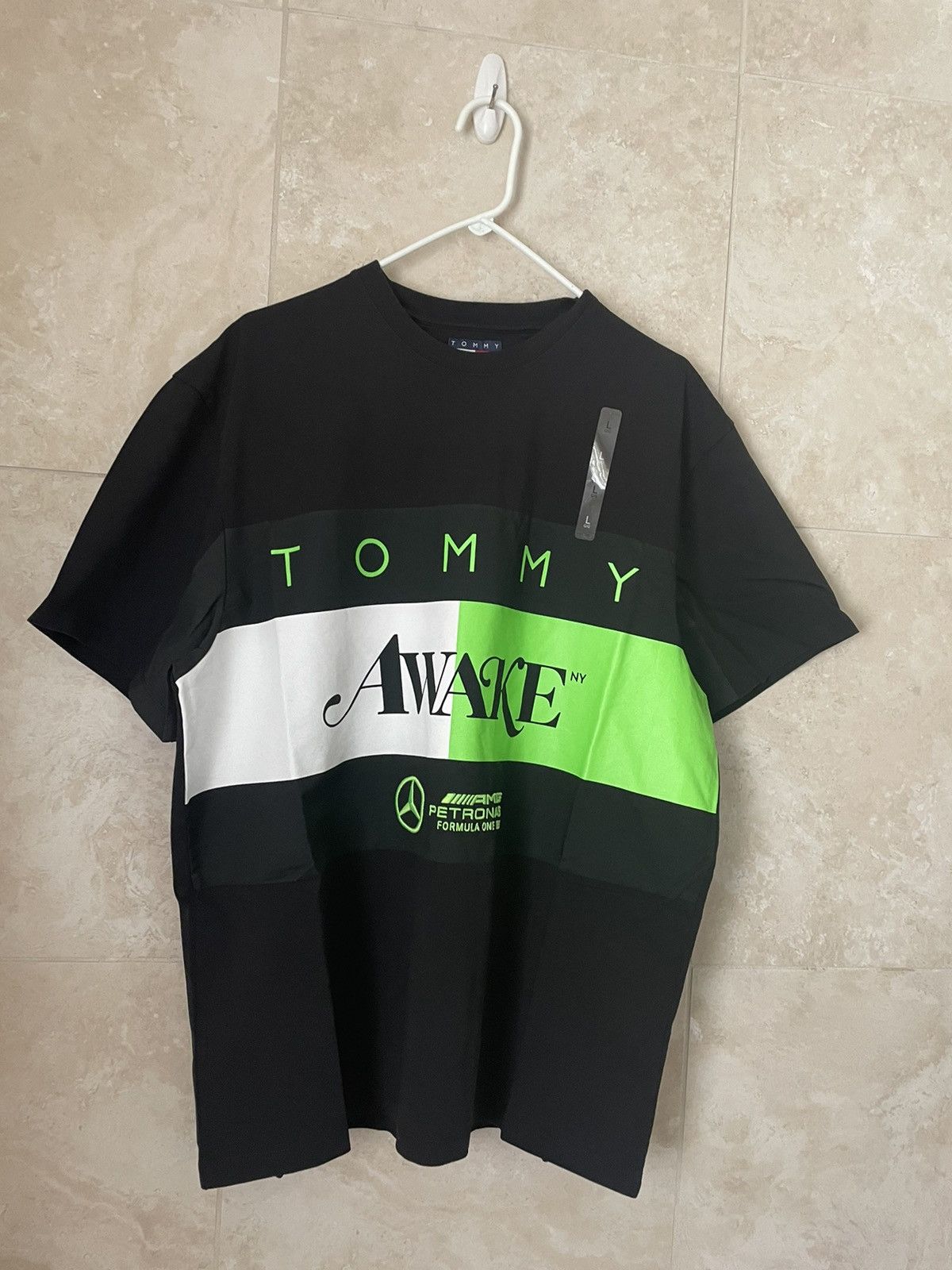 Awake NY Tommy X Mercedes’ Awake NY flag tee black. Size US L / EU 52-54 / 3 - 1 Thumbnail