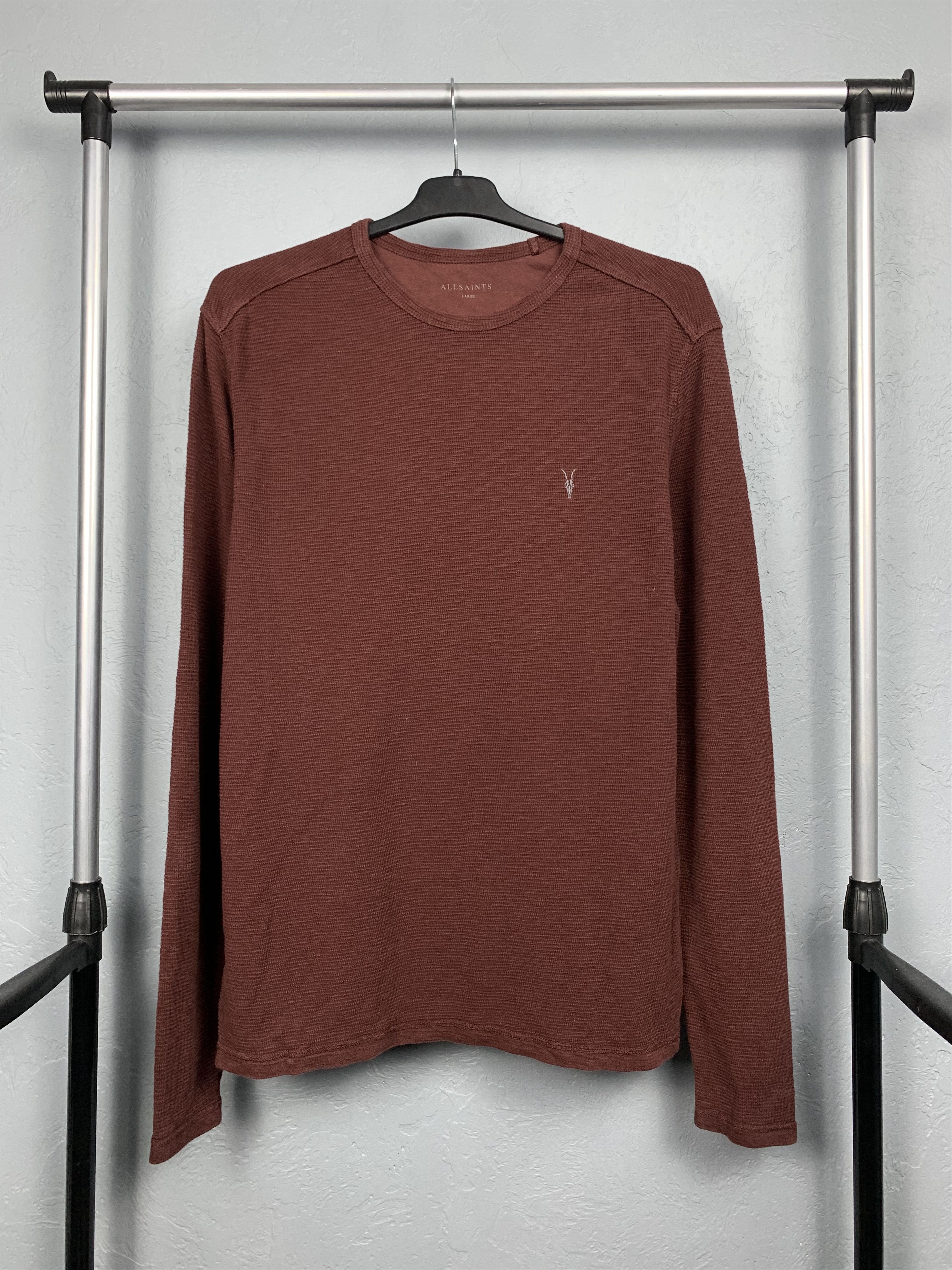 Allsaints Allsaints Vintage Mens Cotton Ribbed Thin Sweater Size US L / EU 52-54 / 3 - 1 Thumbnail