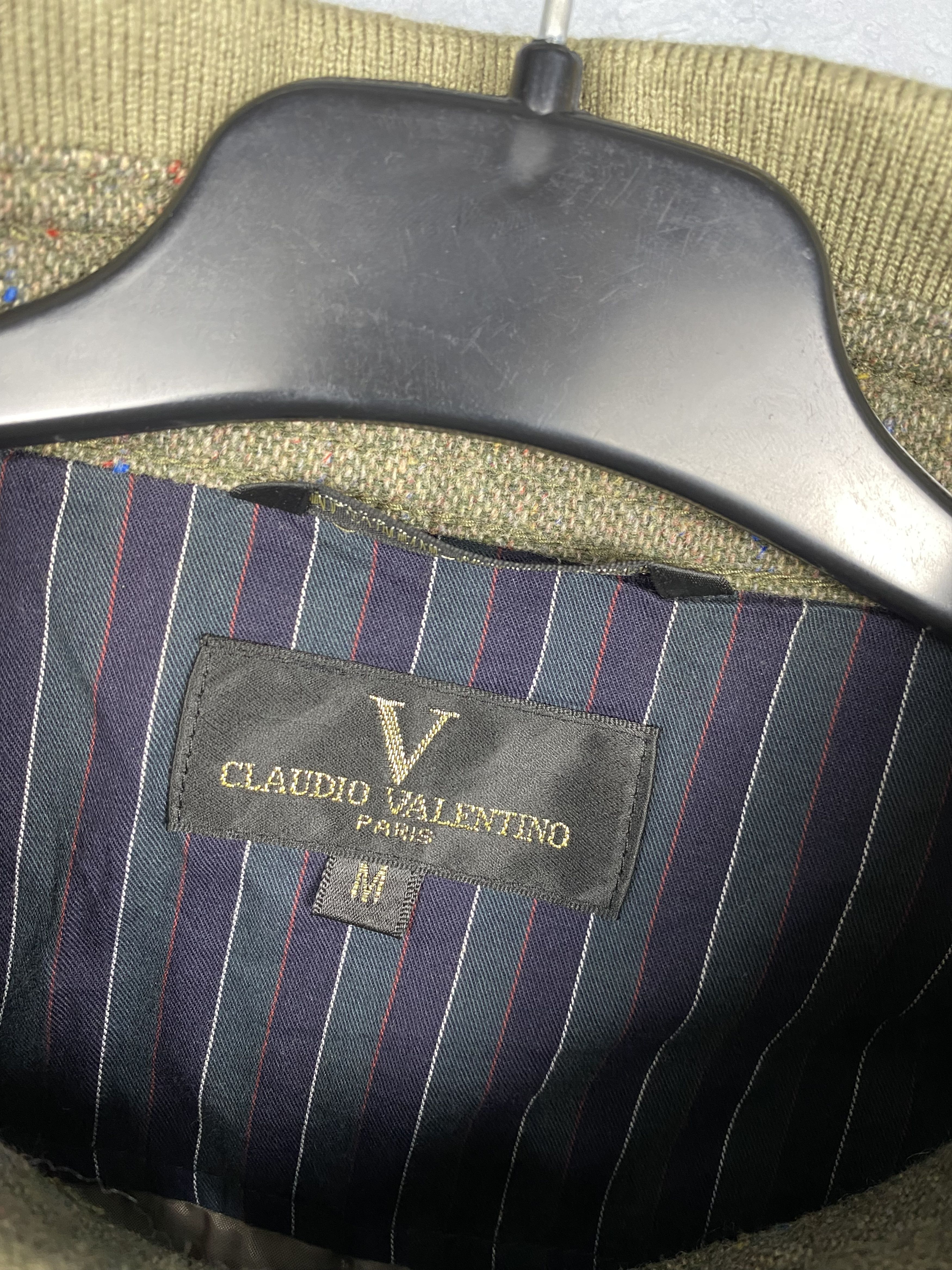 Valentino Claudio Valentino 90s Vintage Mens Wool Jacket Size US M / EU 48-50 / 2 - 3 Thumbnail