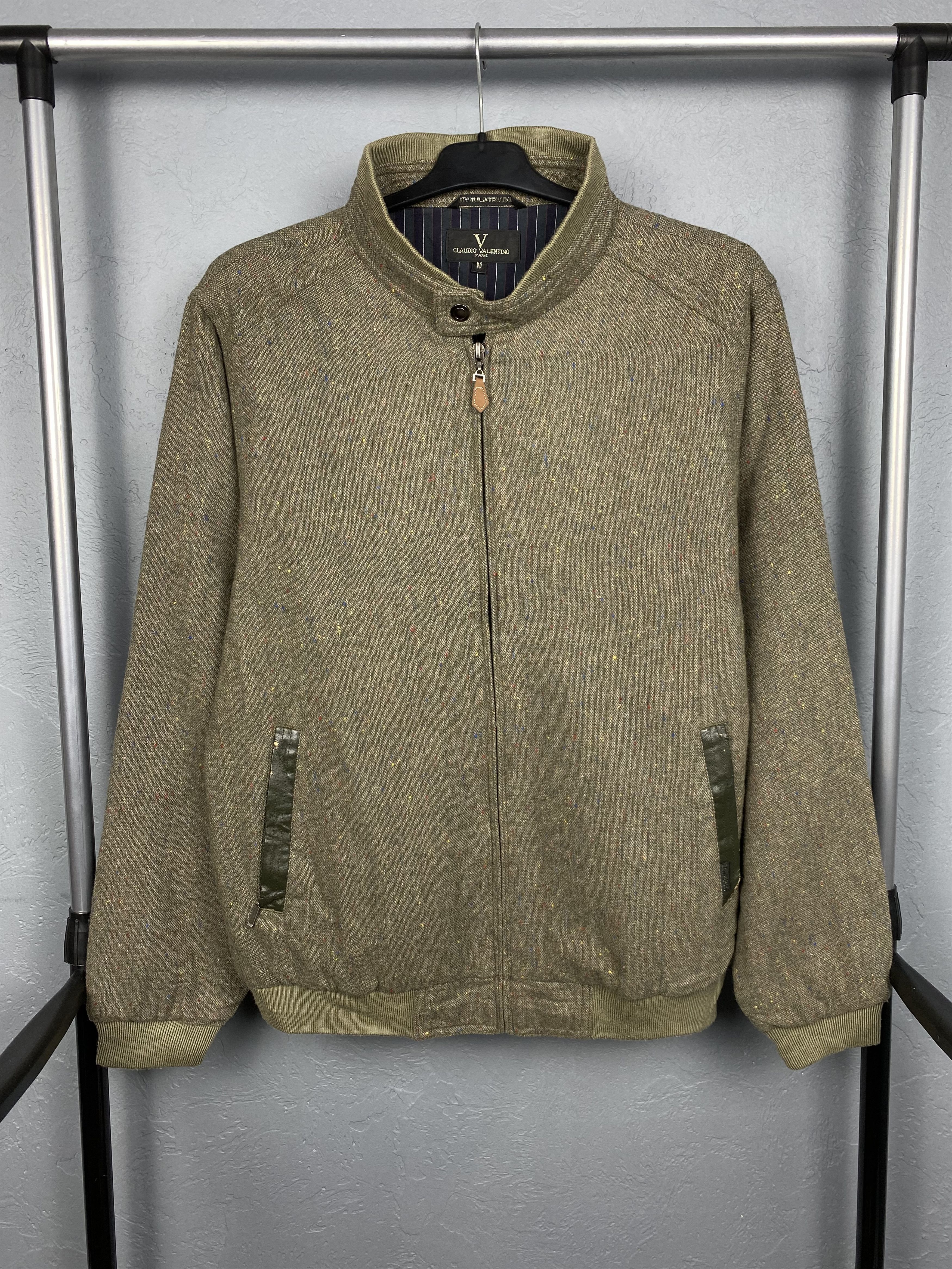 Valentino Claudio Valentino 90s Vintage Mens Wool Jacket Size US M / EU 48-50 / 2 - 1 Thumbnail