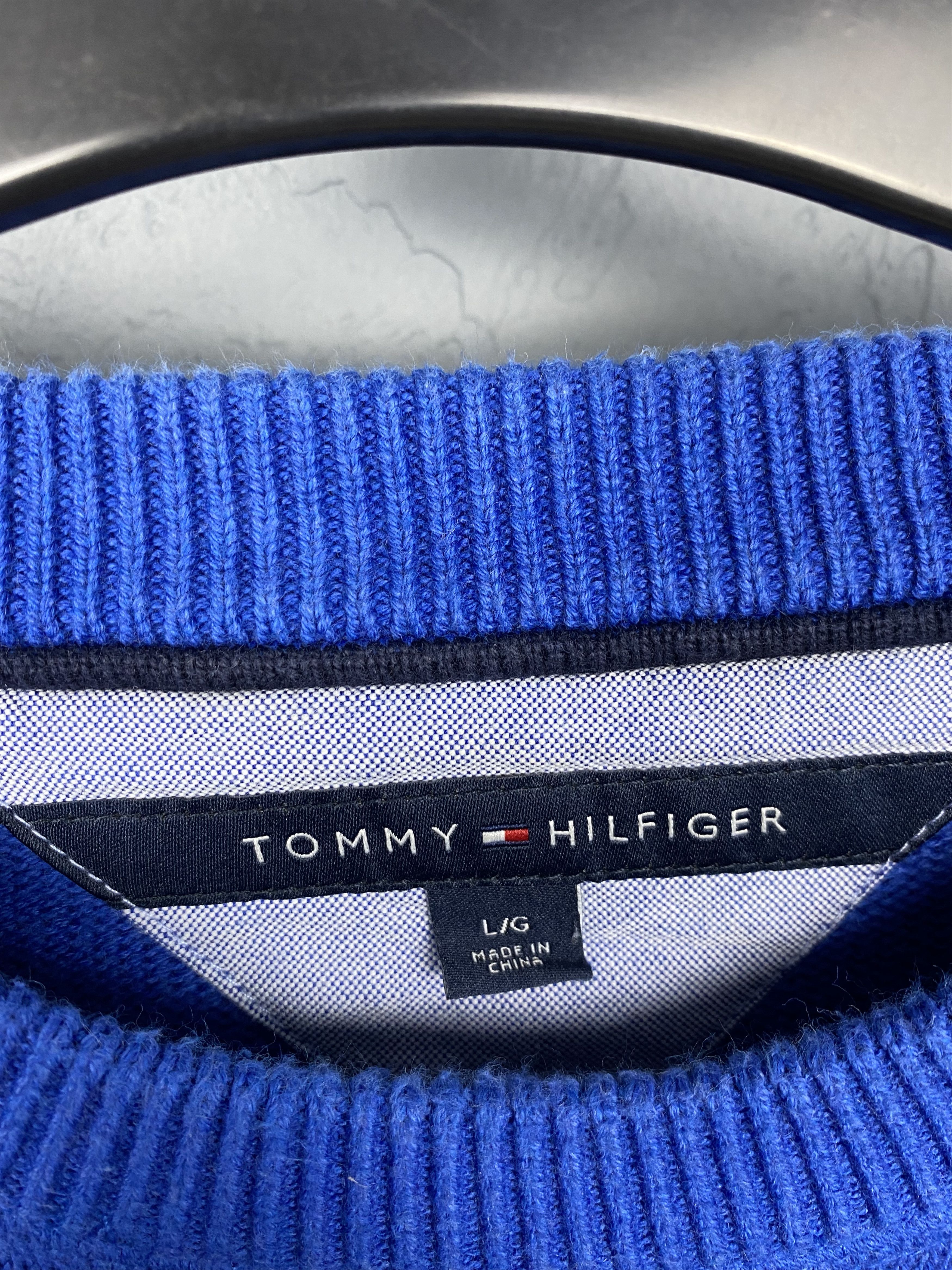 Tommy Hilfiger Tommy Hilfiger Vintage Mens Knit Sweater Knitwear Sweatshirt Size US L / EU 52-54 / 3 - 4 Thumbnail